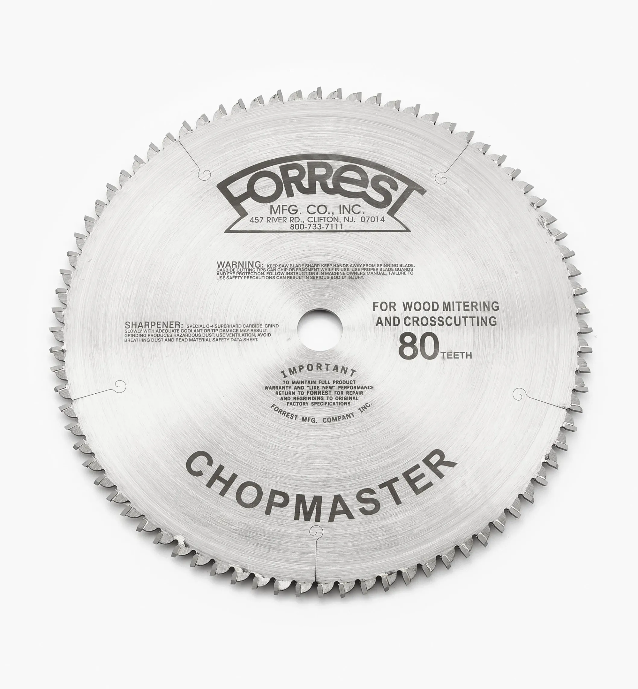 Forrest Chopmaster Saw Blades