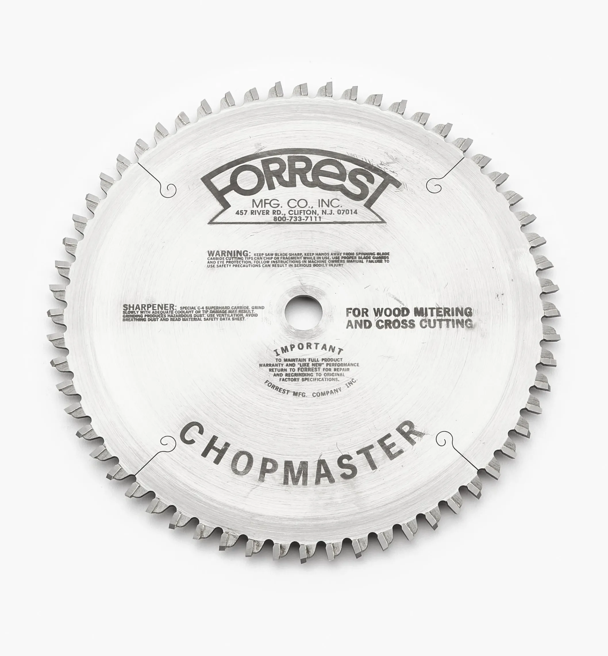 Forrest Chopmaster Saw Blades