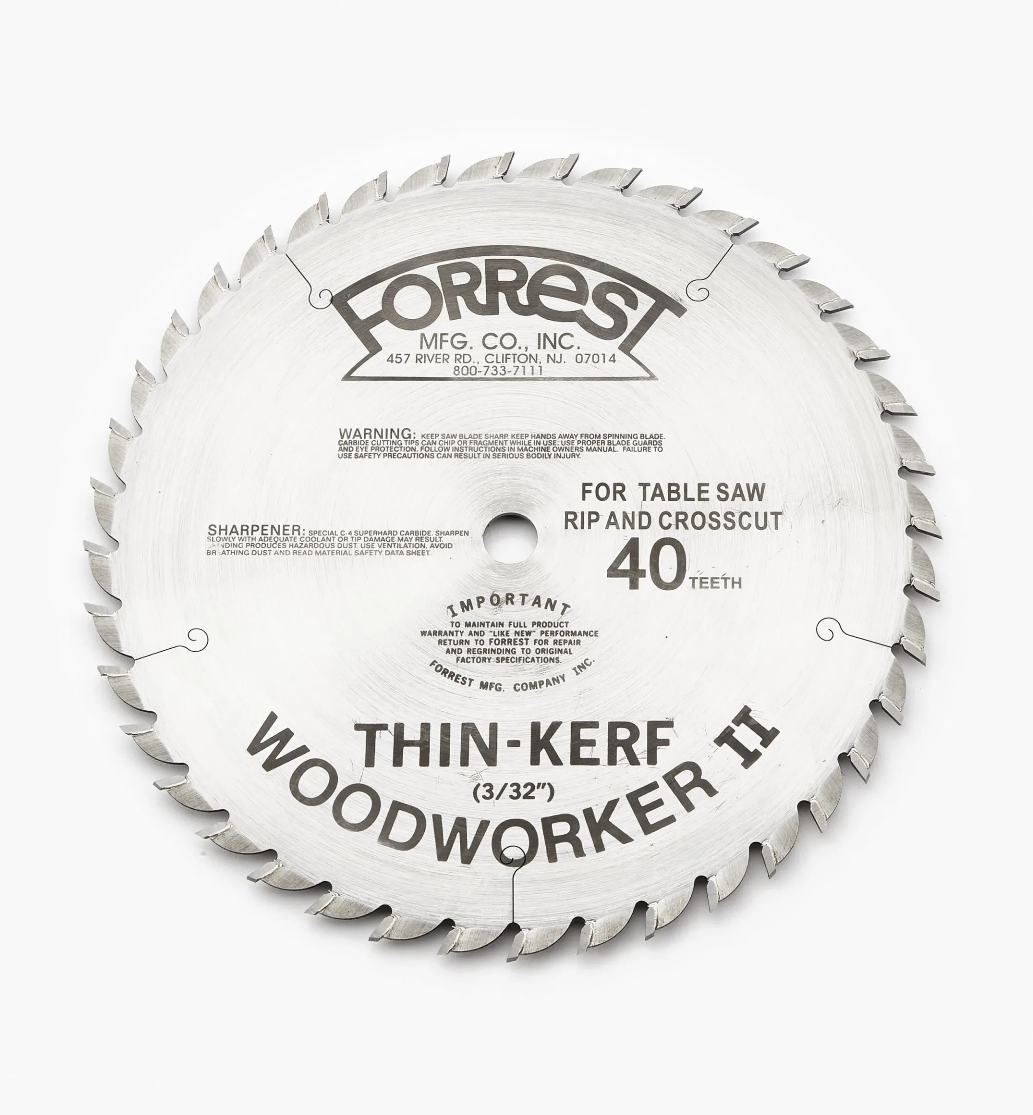 Forrest Woodworker Blades