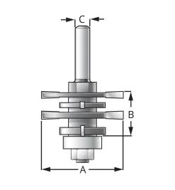 Four-in-One Grooving Bit