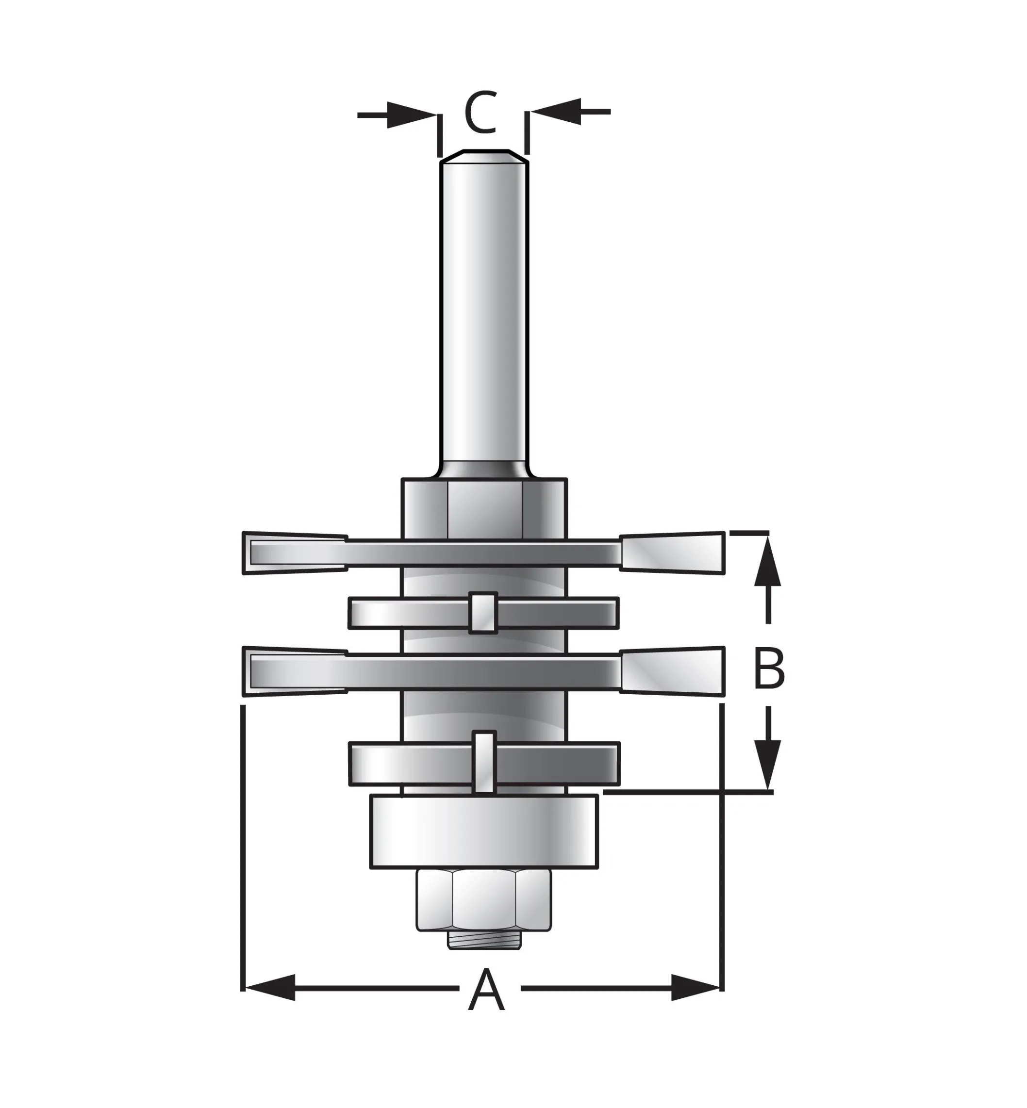 Four-in-One Grooving Bit