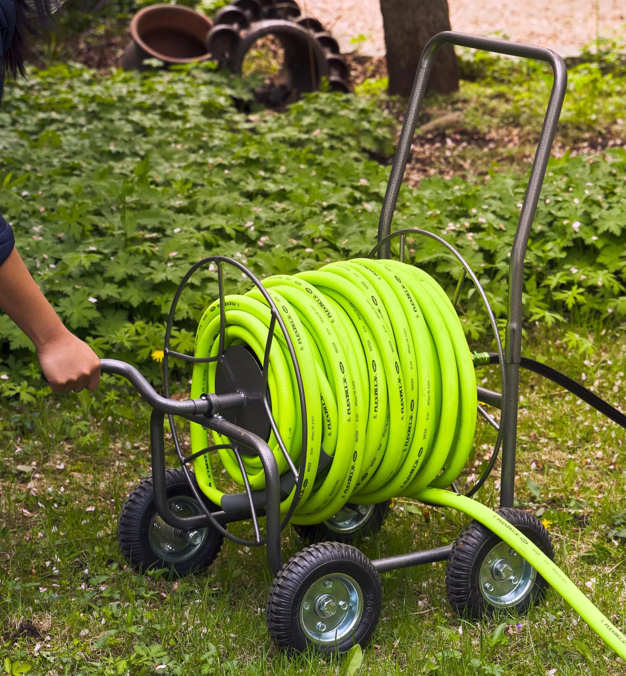 Four-Wheel Hose Cart