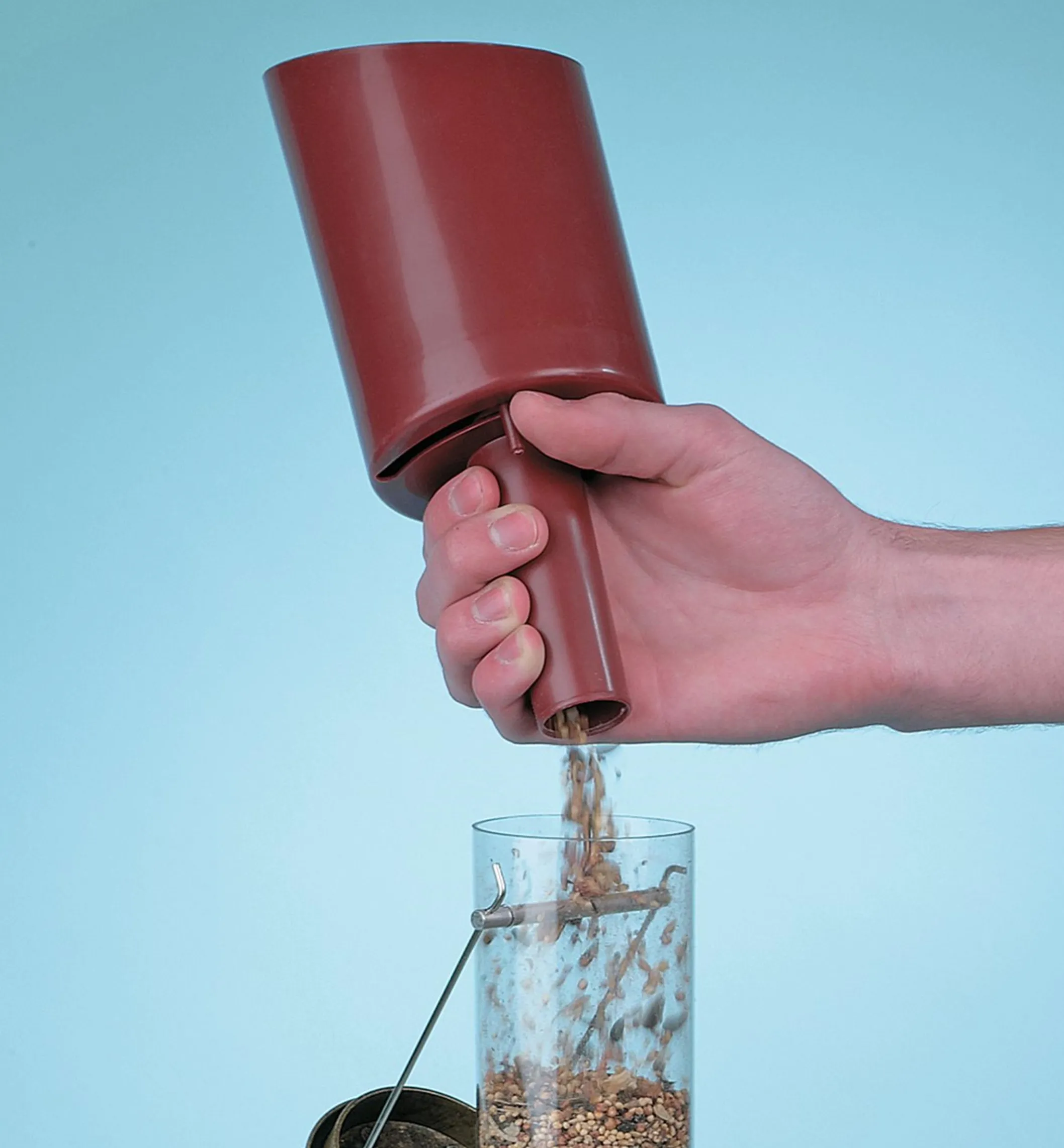 Funneling Bird Seed Scoop