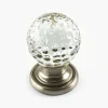Glass Dimpled Globe Knob