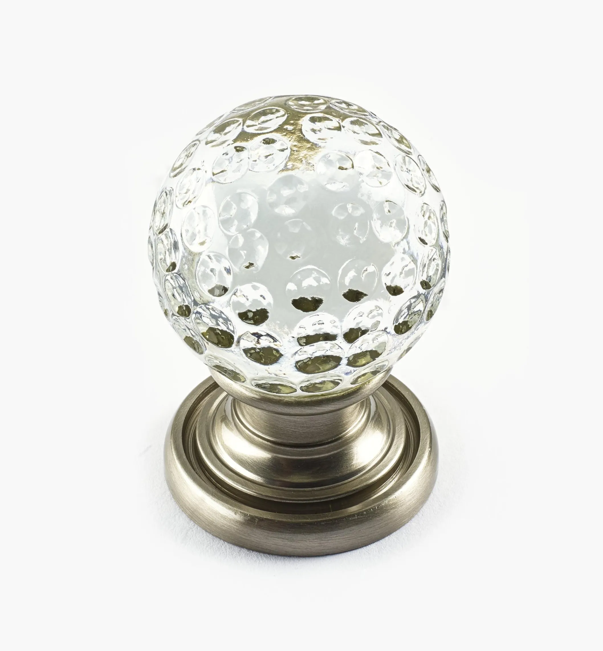 Glass Dimpled Globe Knob