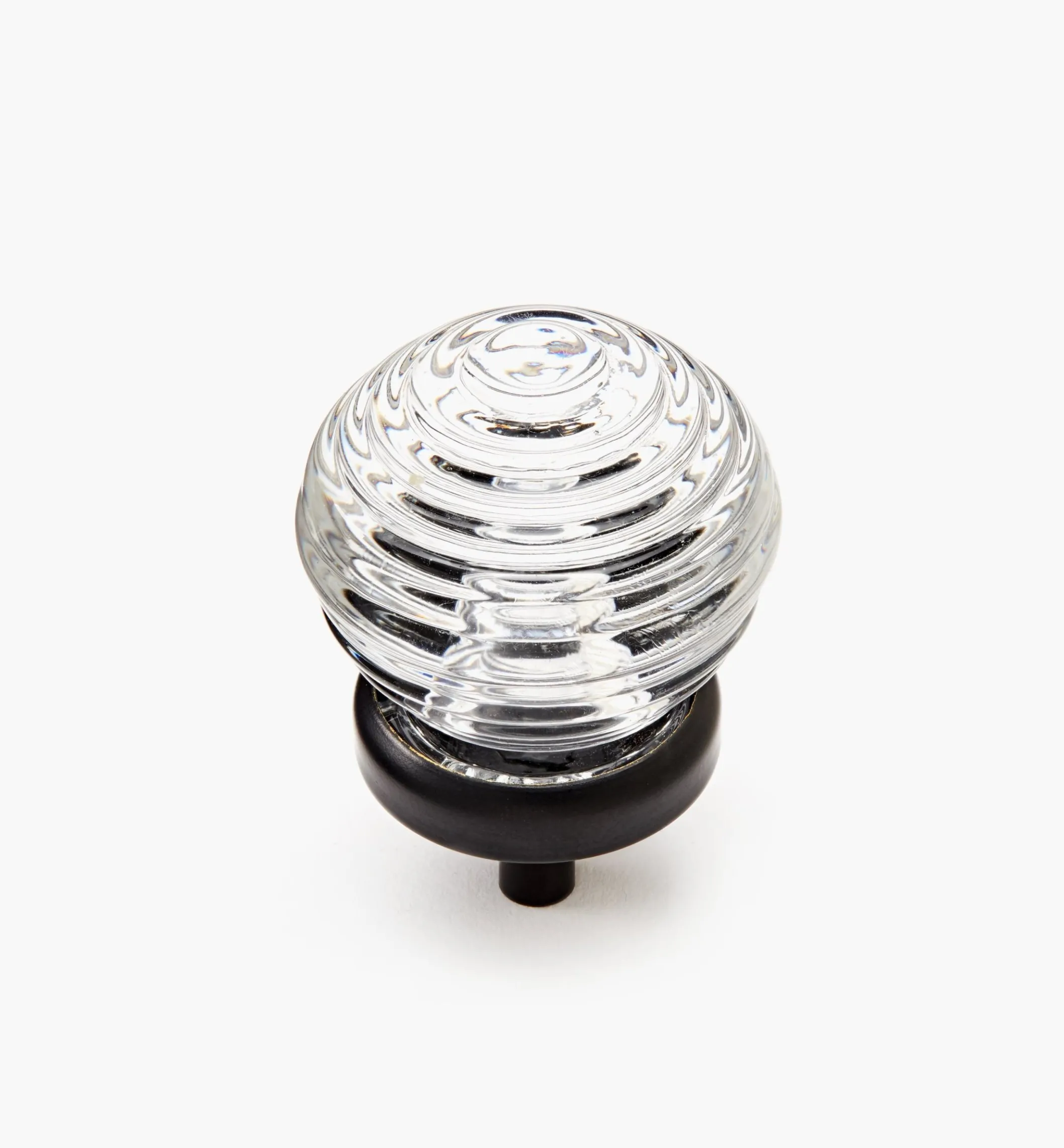 Glass Ringed Ball Knob