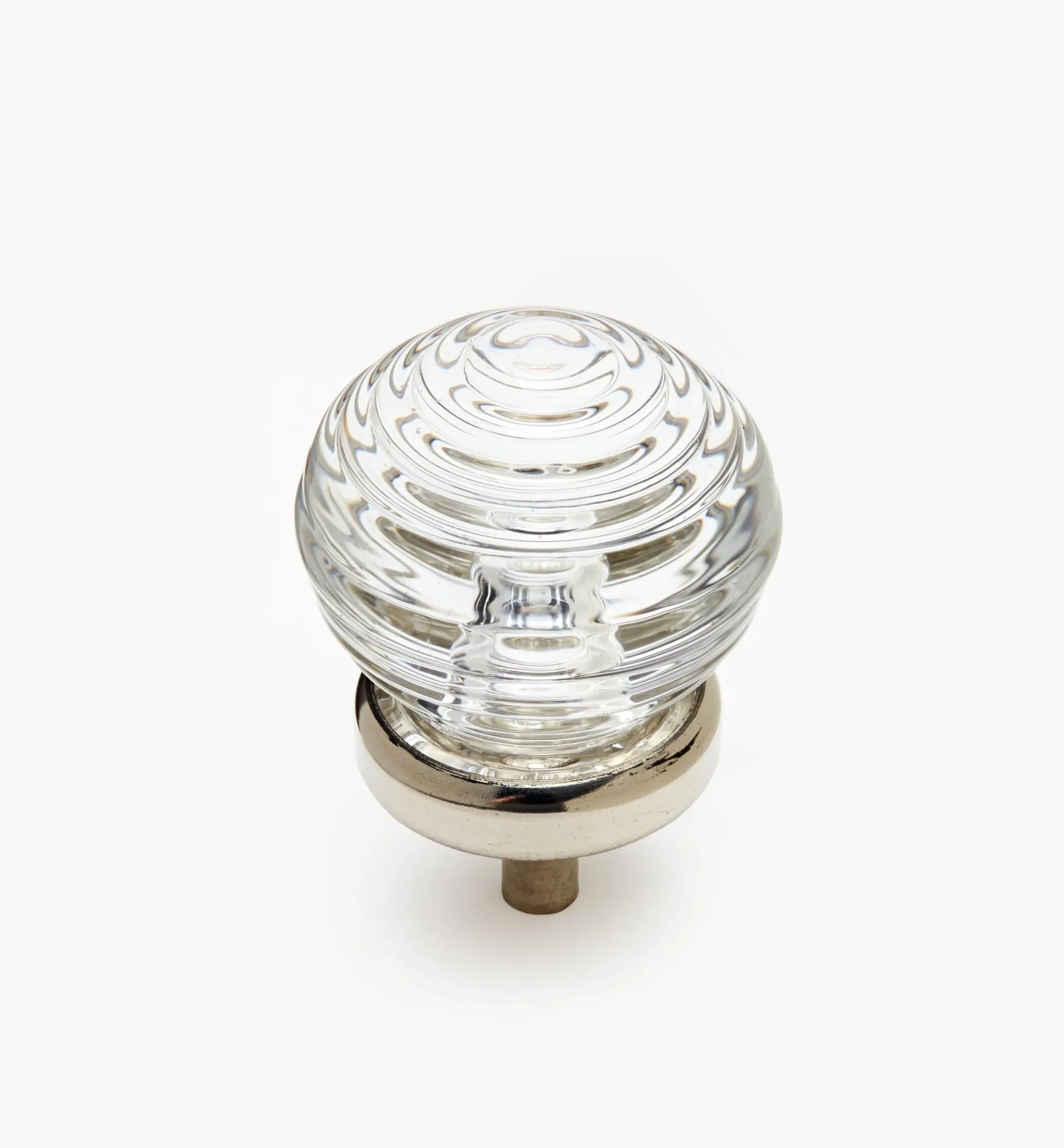 Glass Ringed Ball Knob