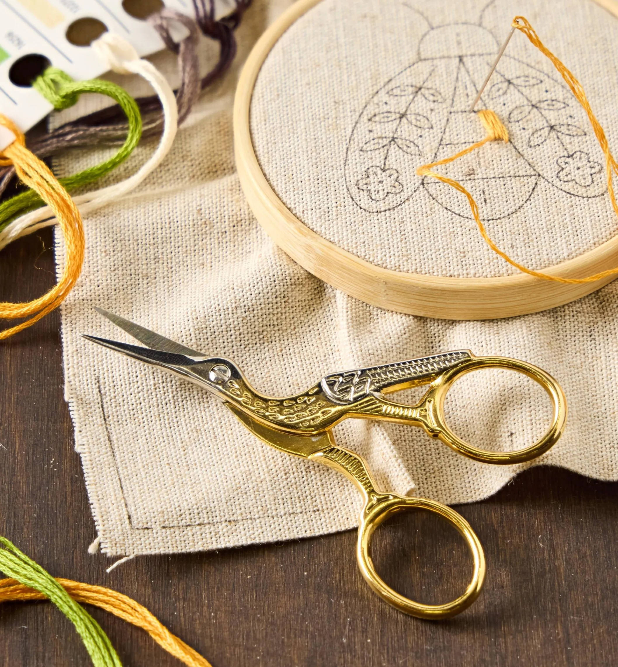 Gold-Plated Stork Scissors