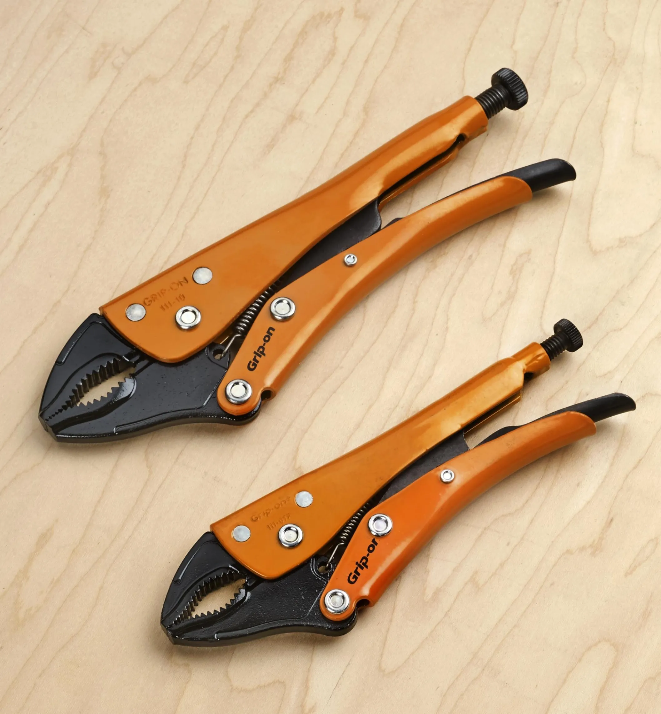 Grip-On Regular-Jaw Locking Pliers