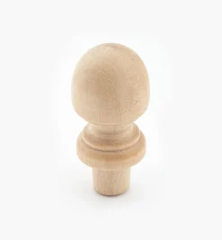 Hardwood Acorn Finial