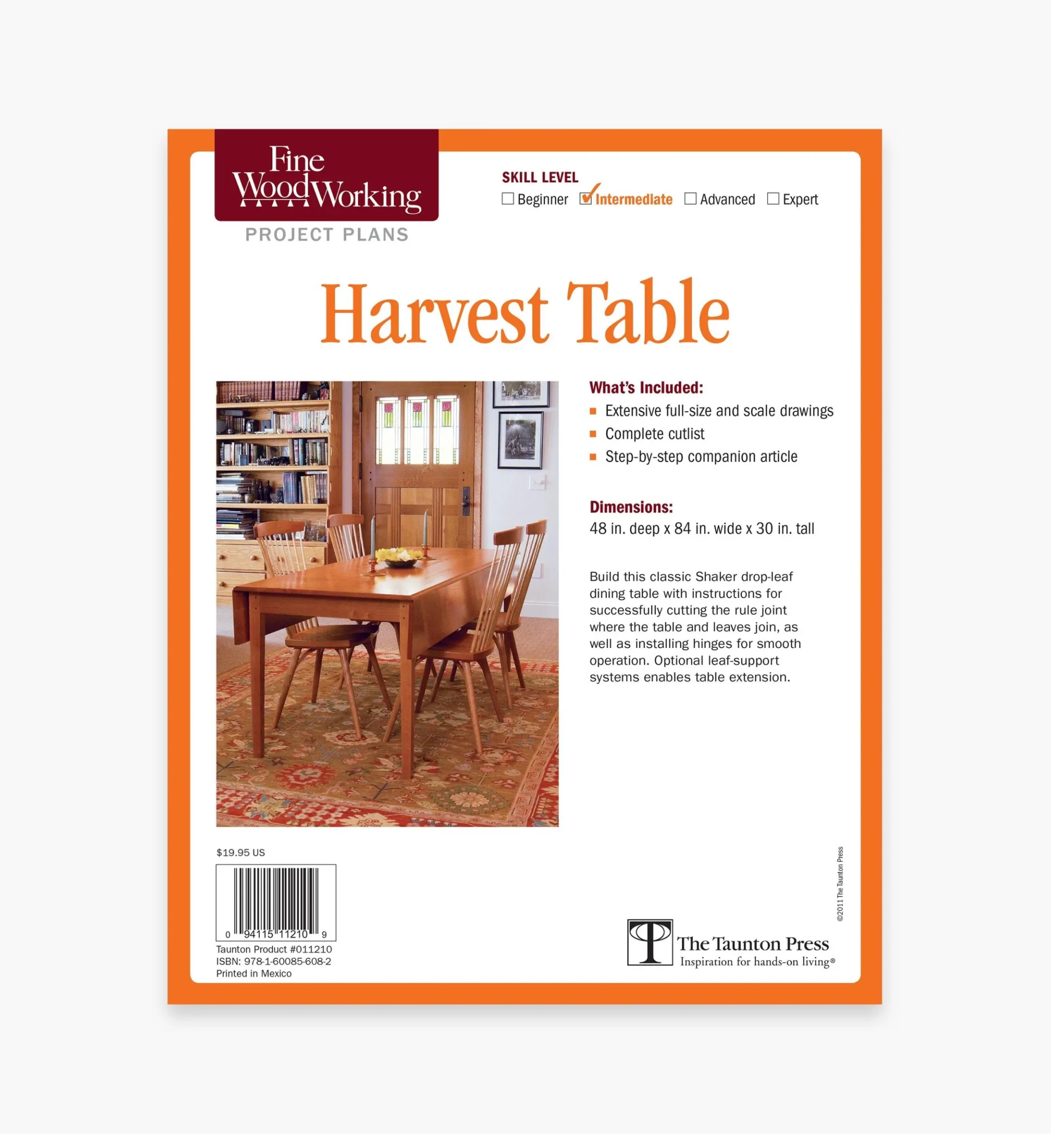 Harvest Table Plan