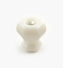 Hexagonal Glass Knob