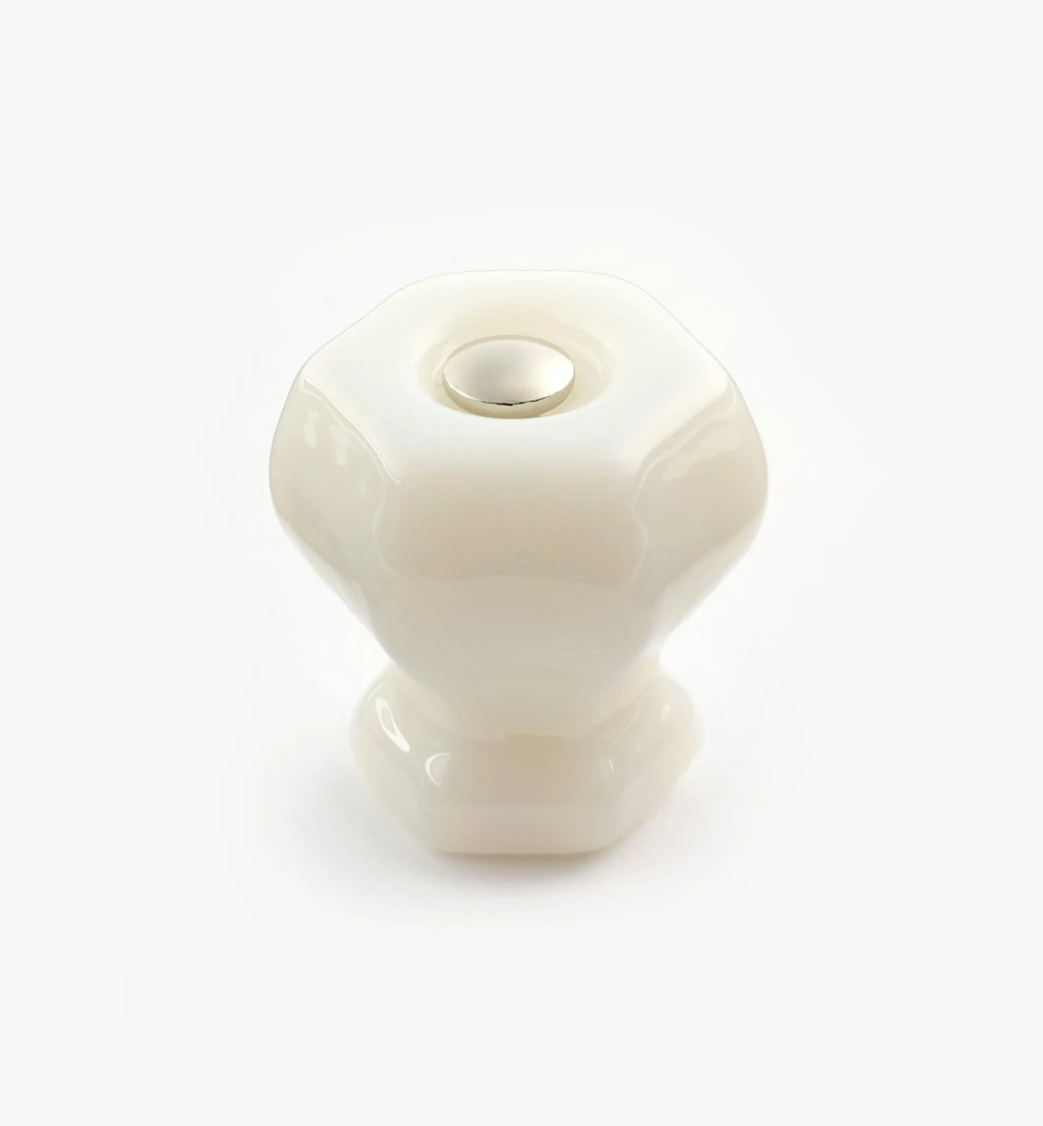 Hexagonal Glass Knob