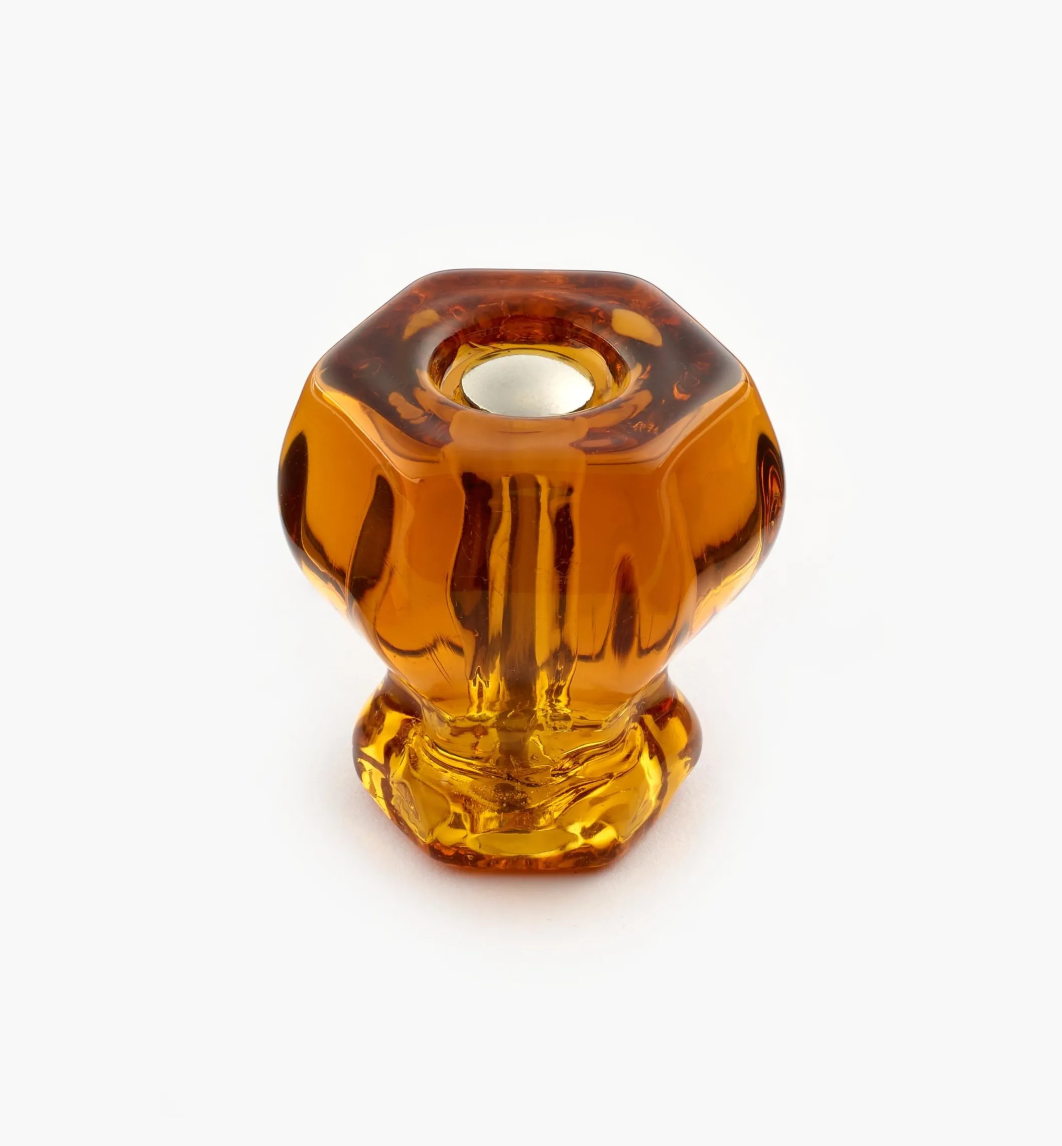 Hexagonal Glass Knob