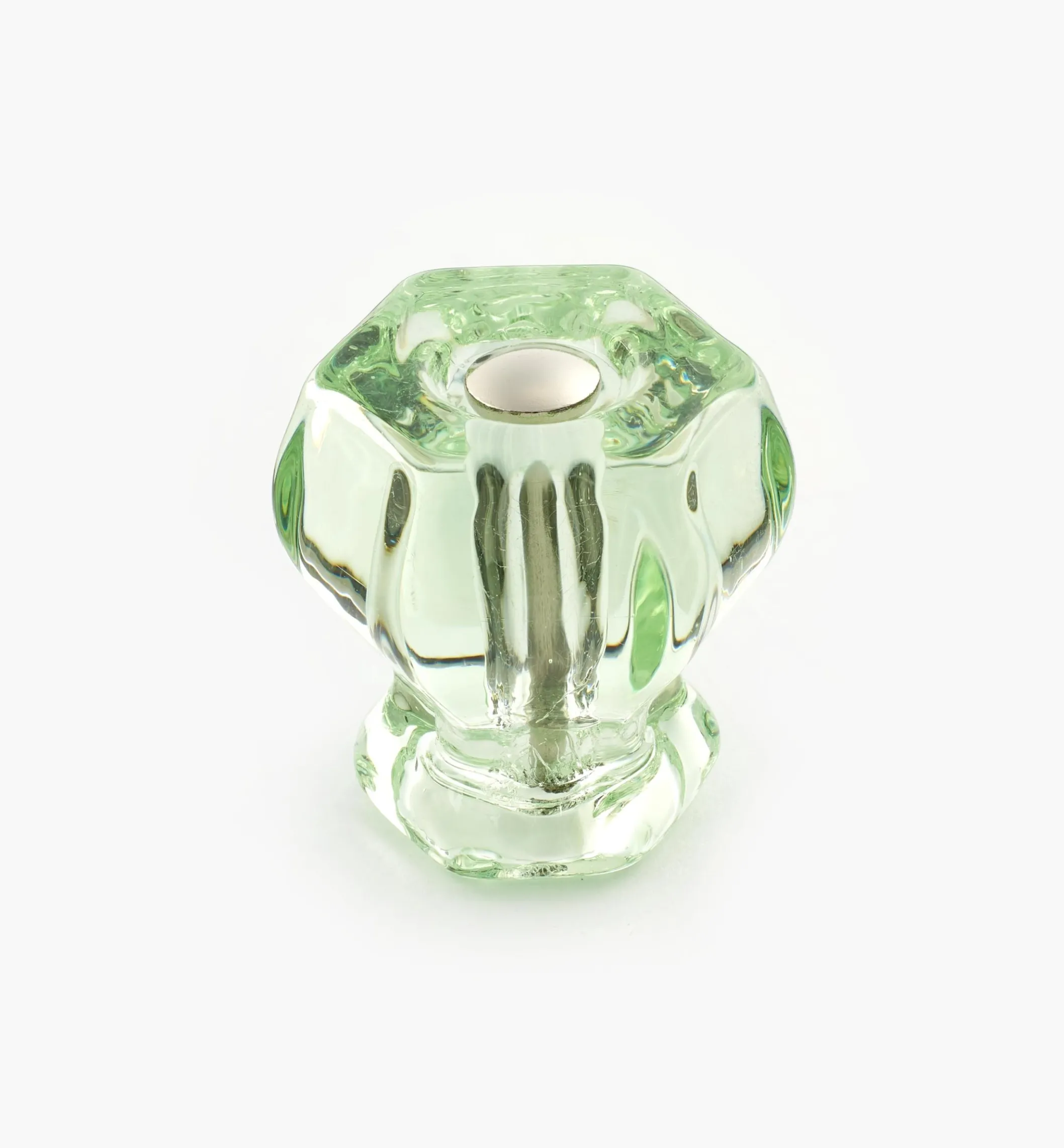 Hexagonal Glass Knob