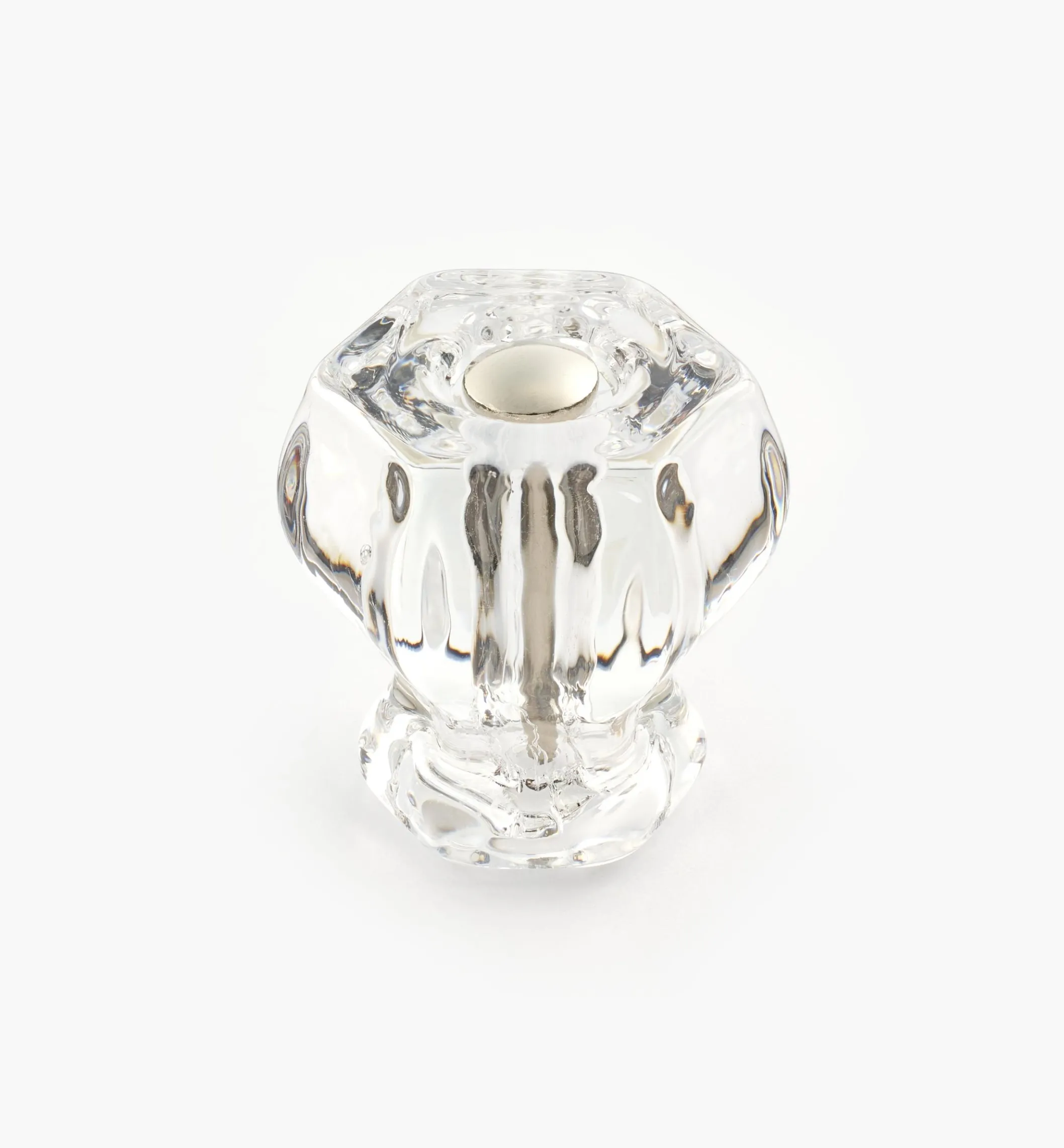 Hexagonal Glass Knob