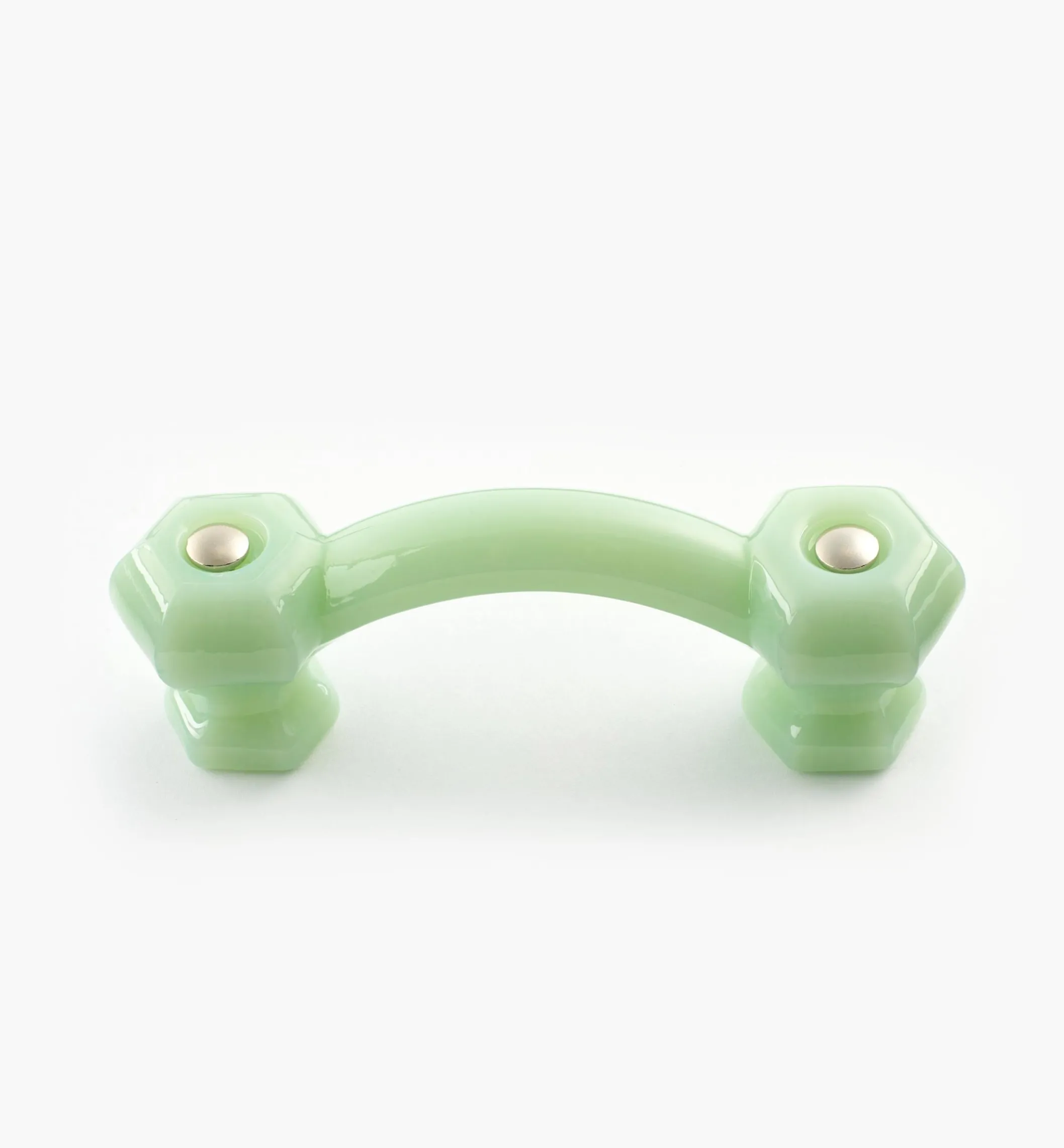 Hexagonal Glass Pull