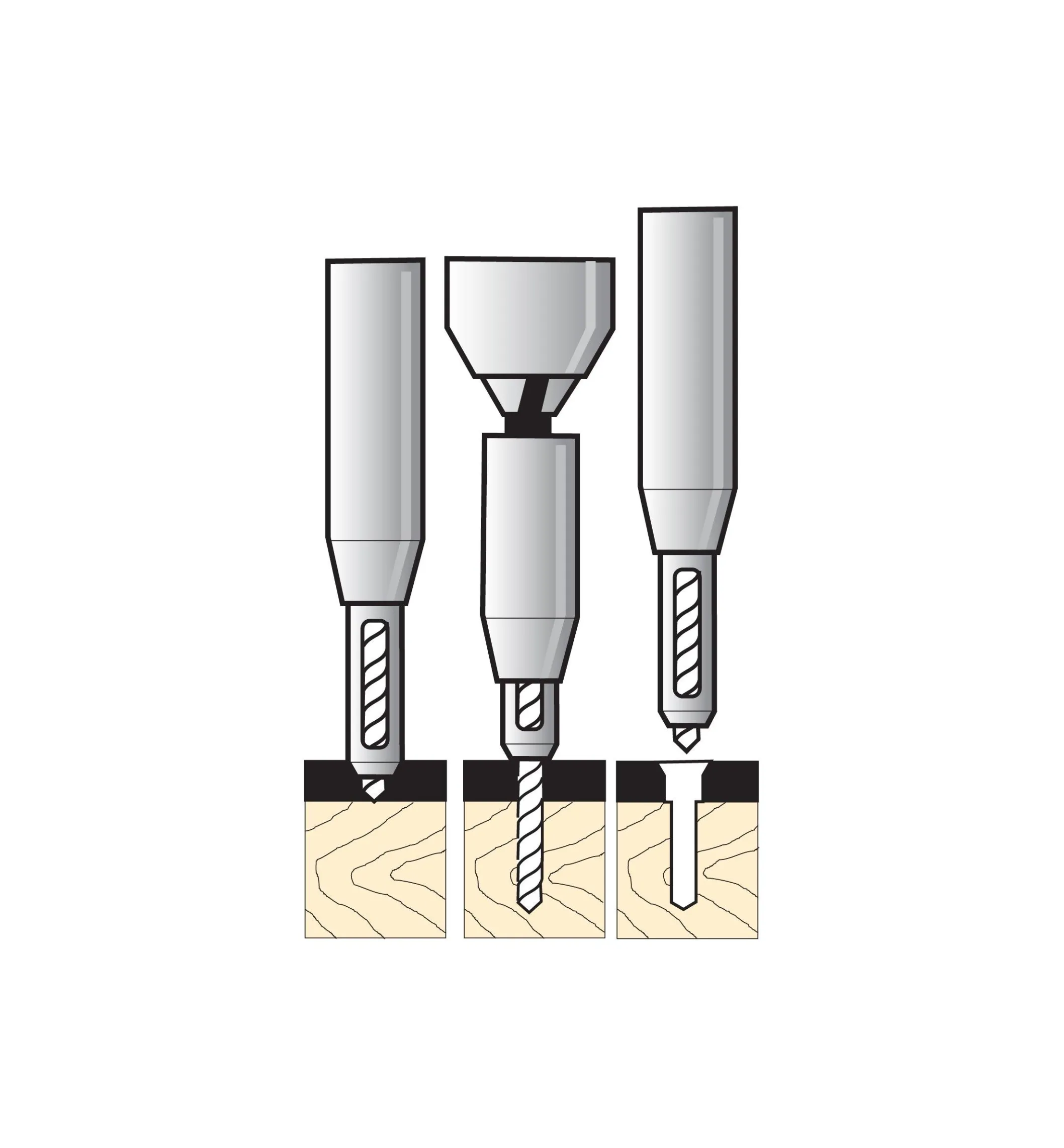 Hex-Shank Centering Bits