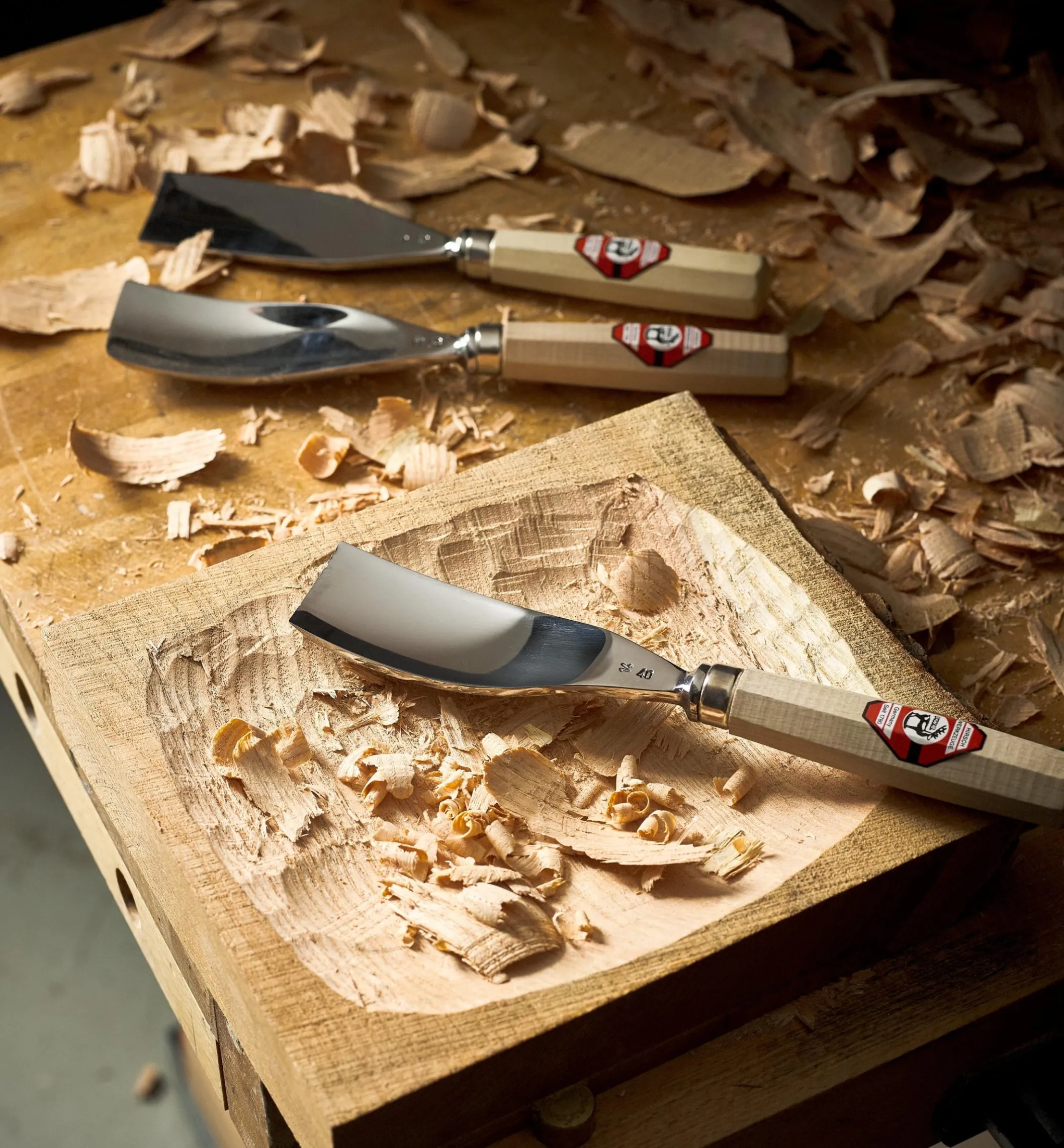 Hirsch Large #5 Bent Gouge