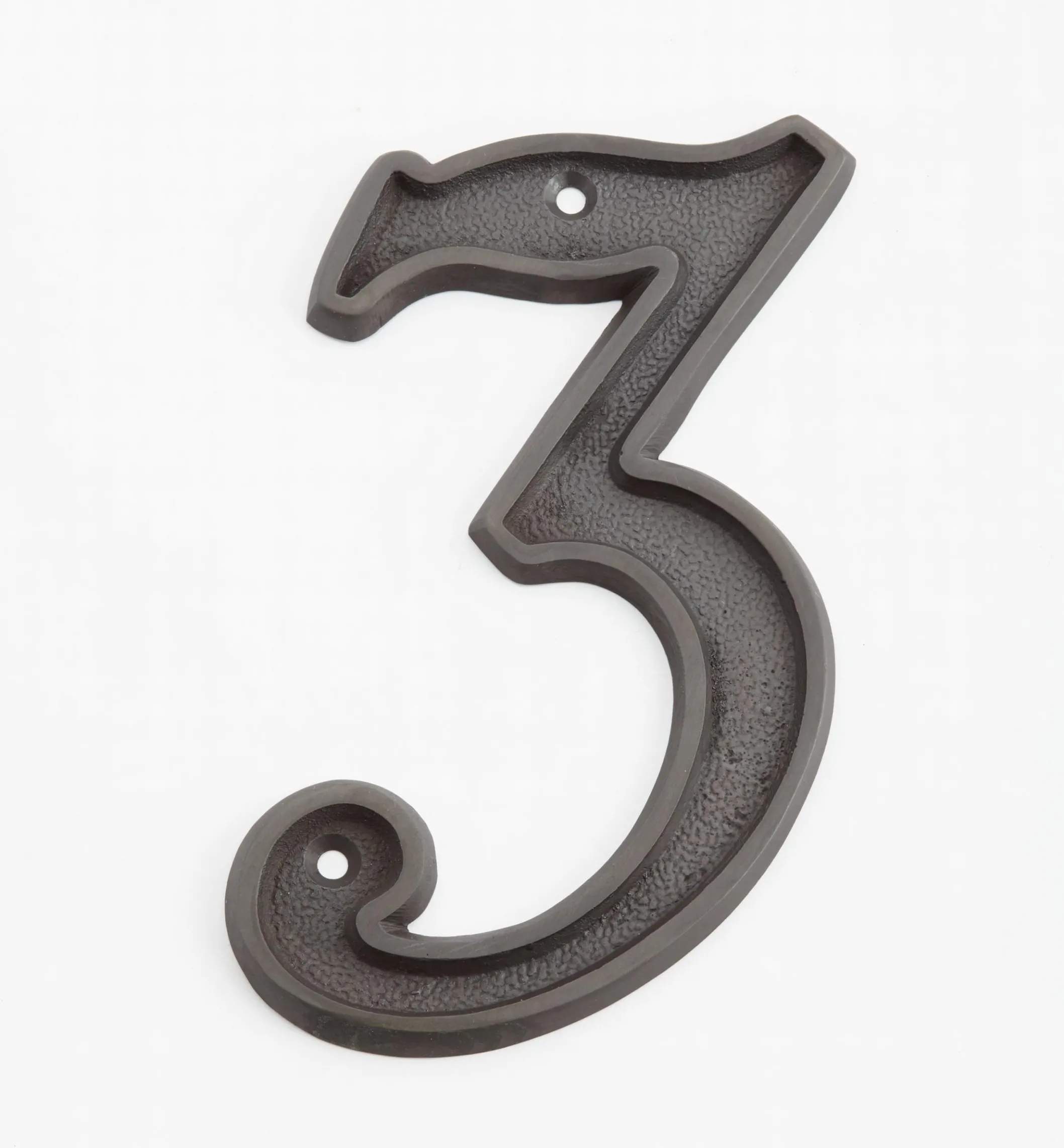 Italic Cast Brass House Numbers