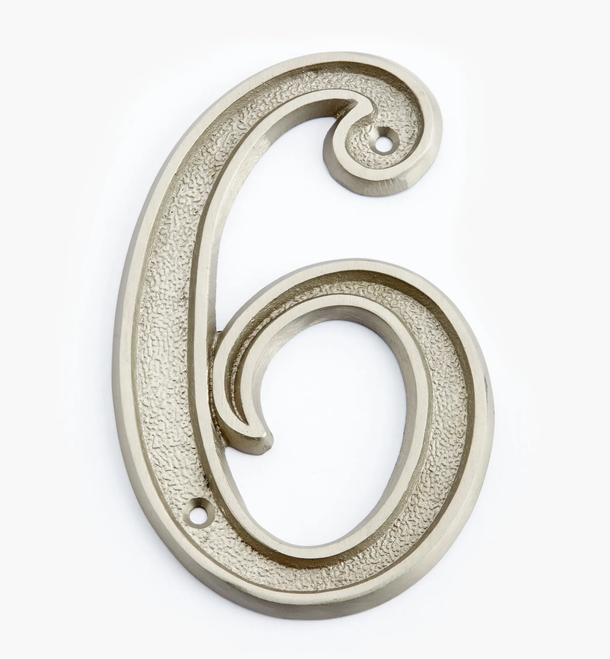 Italic Cast Brass House Numbers