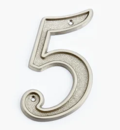 Italic Cast Brass House Numbers