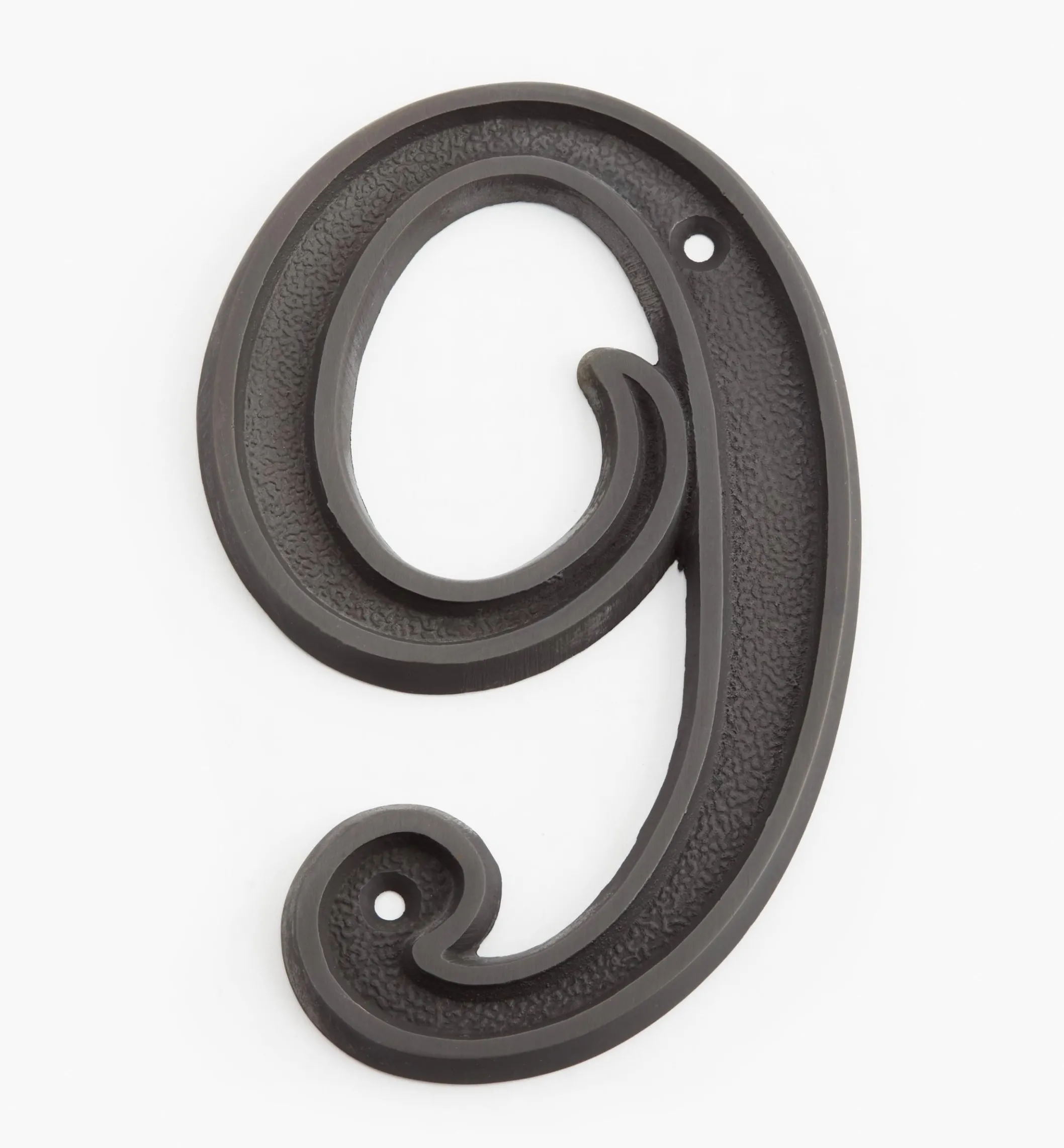 Italic Cast Brass House Numbers