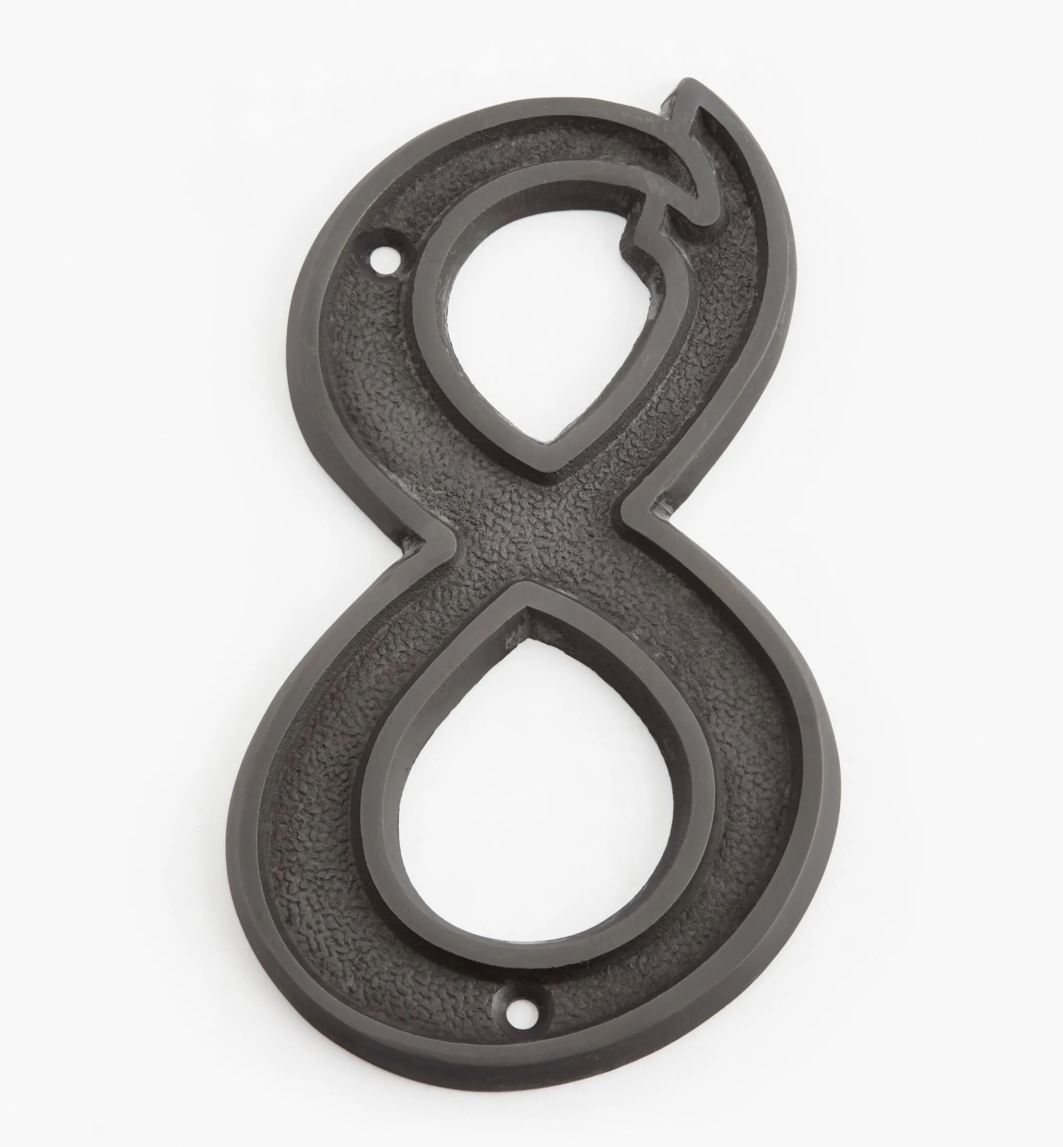 Italic Cast Brass House Numbers