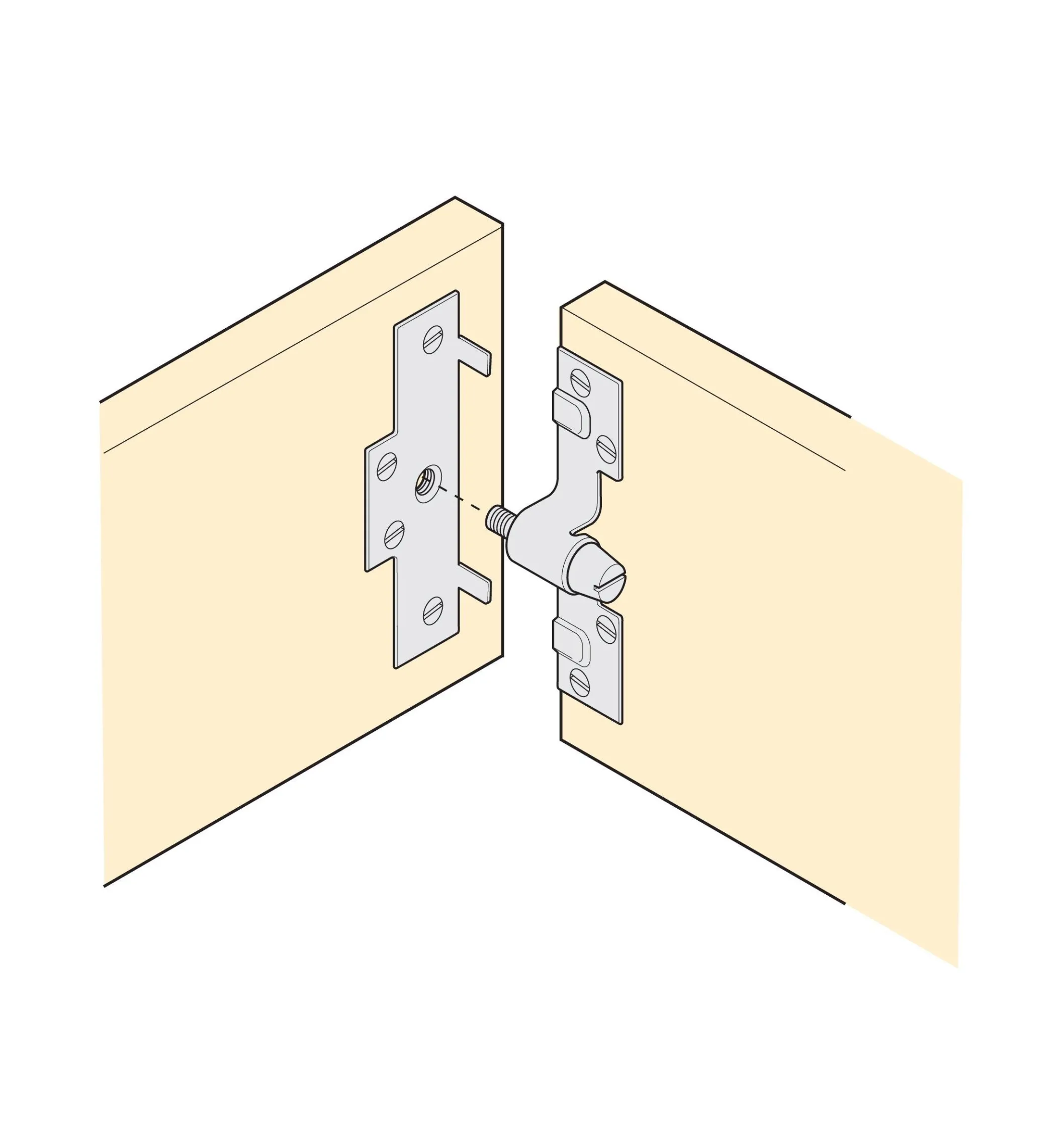 Knock-Down Bed Hardware