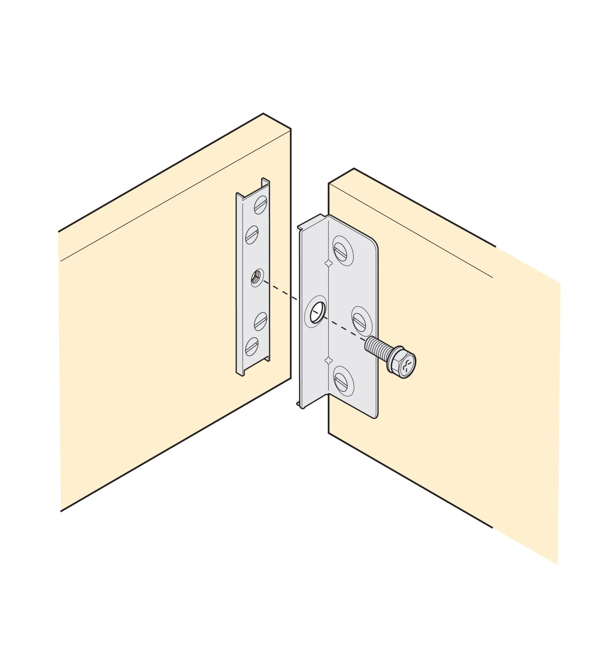 Knock-Down Bed Hardware