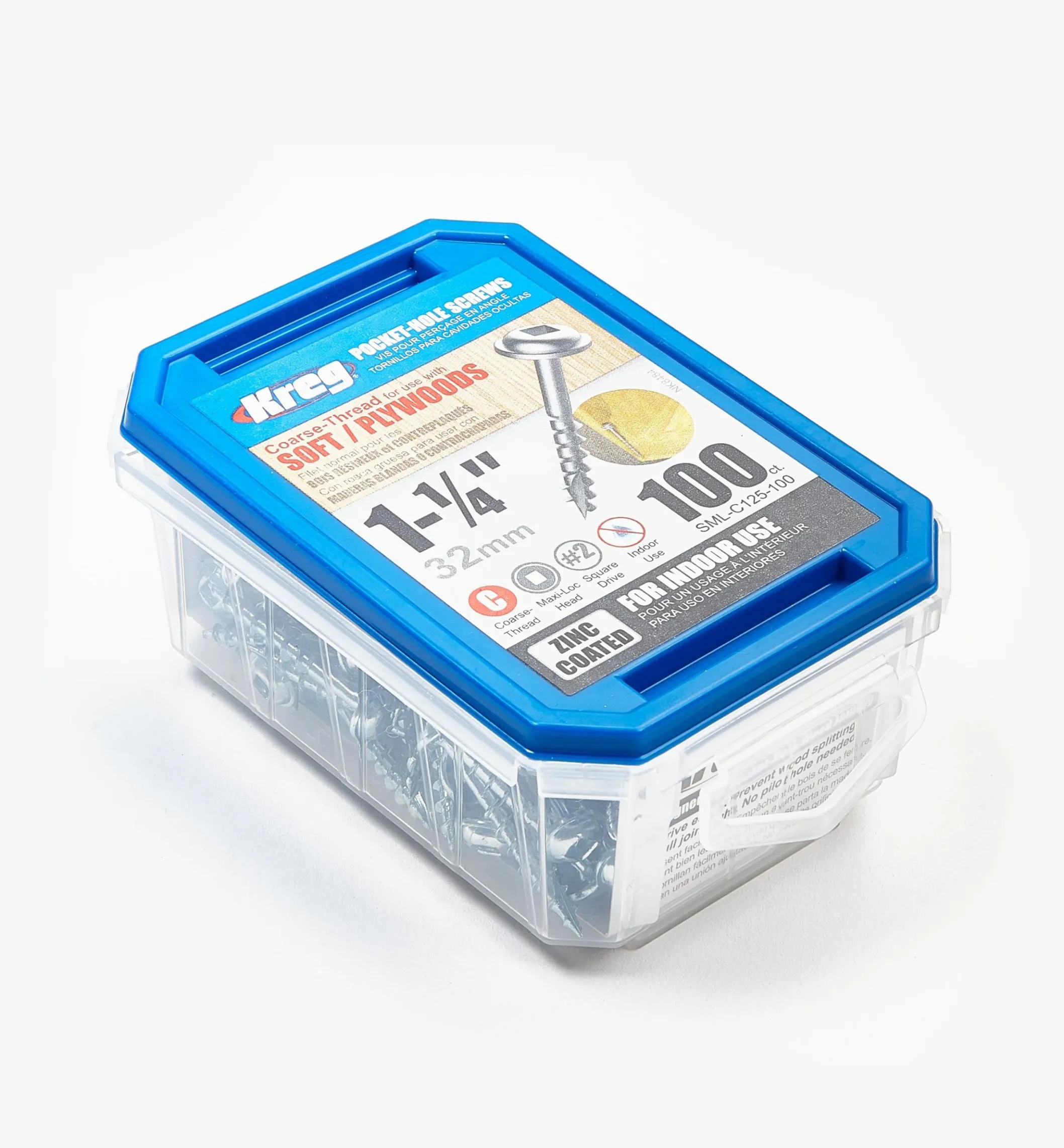 Kreg Washer-Style Head Pocket-Hole Screws