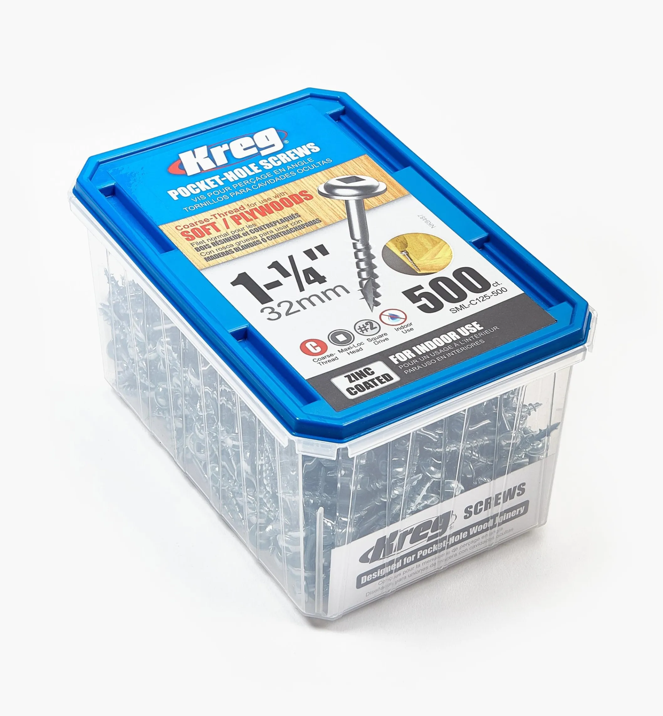 Kreg Washer-Style Head Pocket-Hole Screws