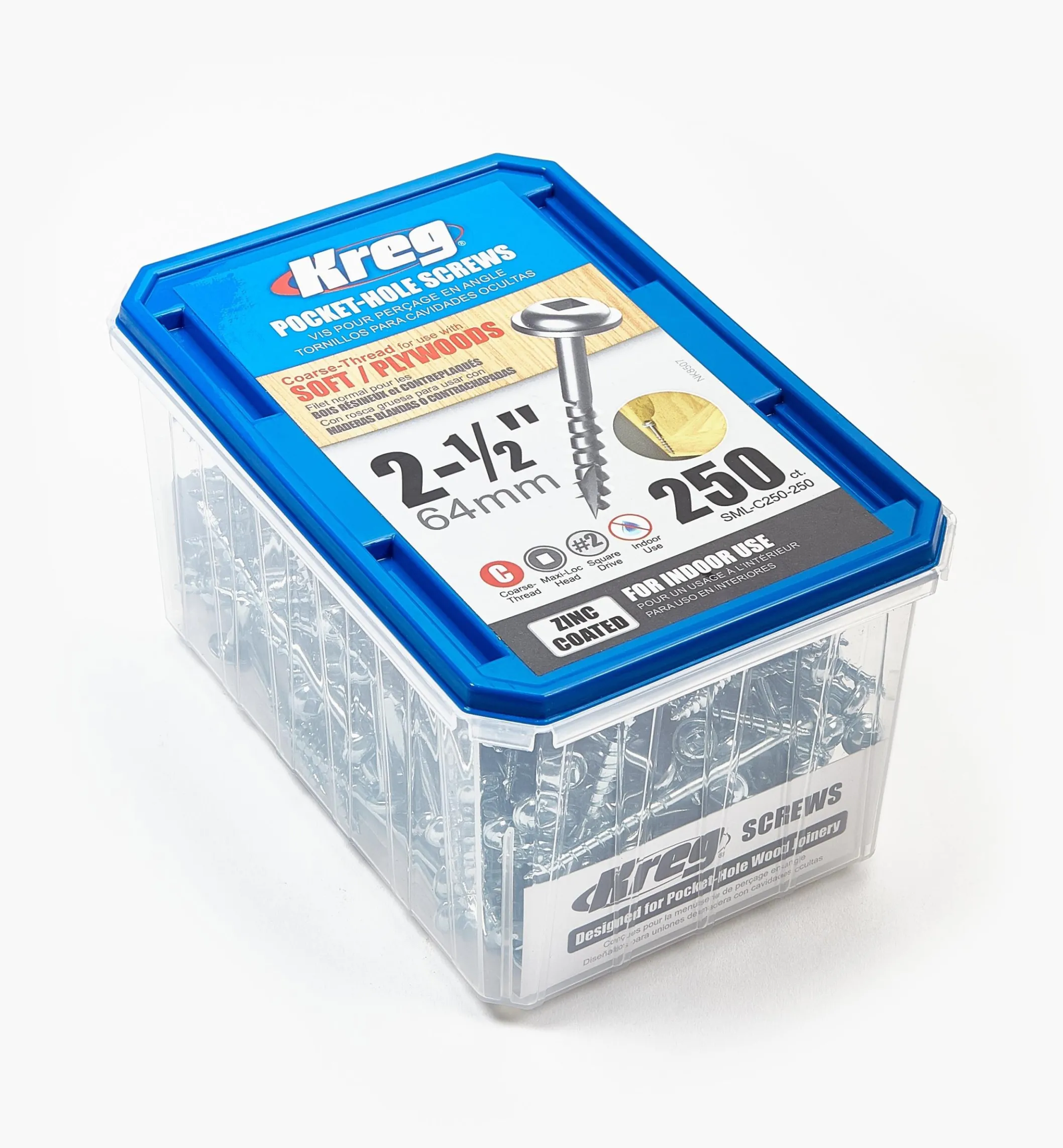 Kreg Washer-Style Head Pocket-Hole Screws