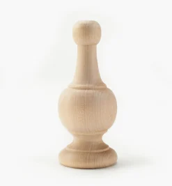 Large Hardwood Curtain Rod Finial