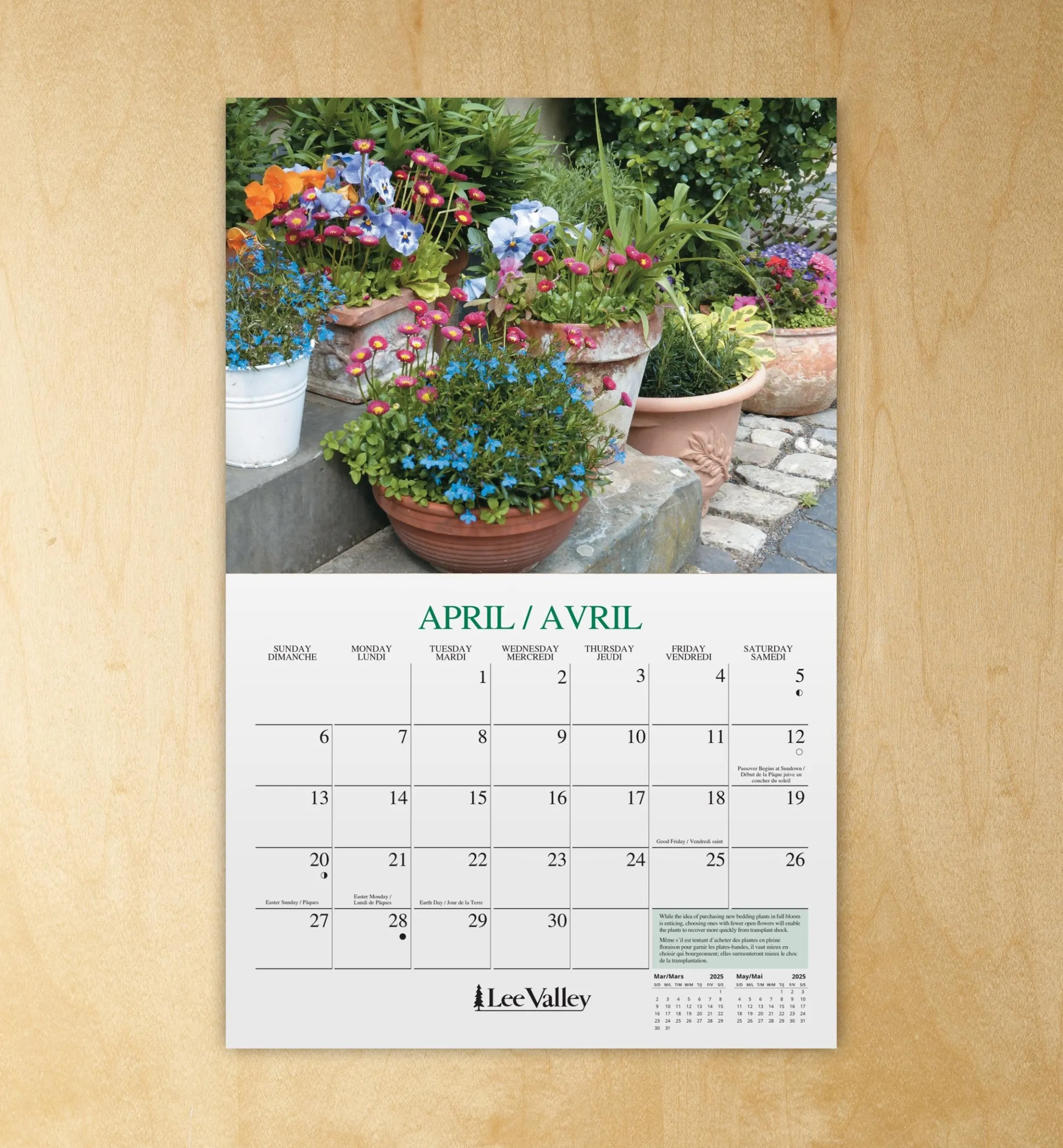 Lee Valley 16-Month Gardening Calendar