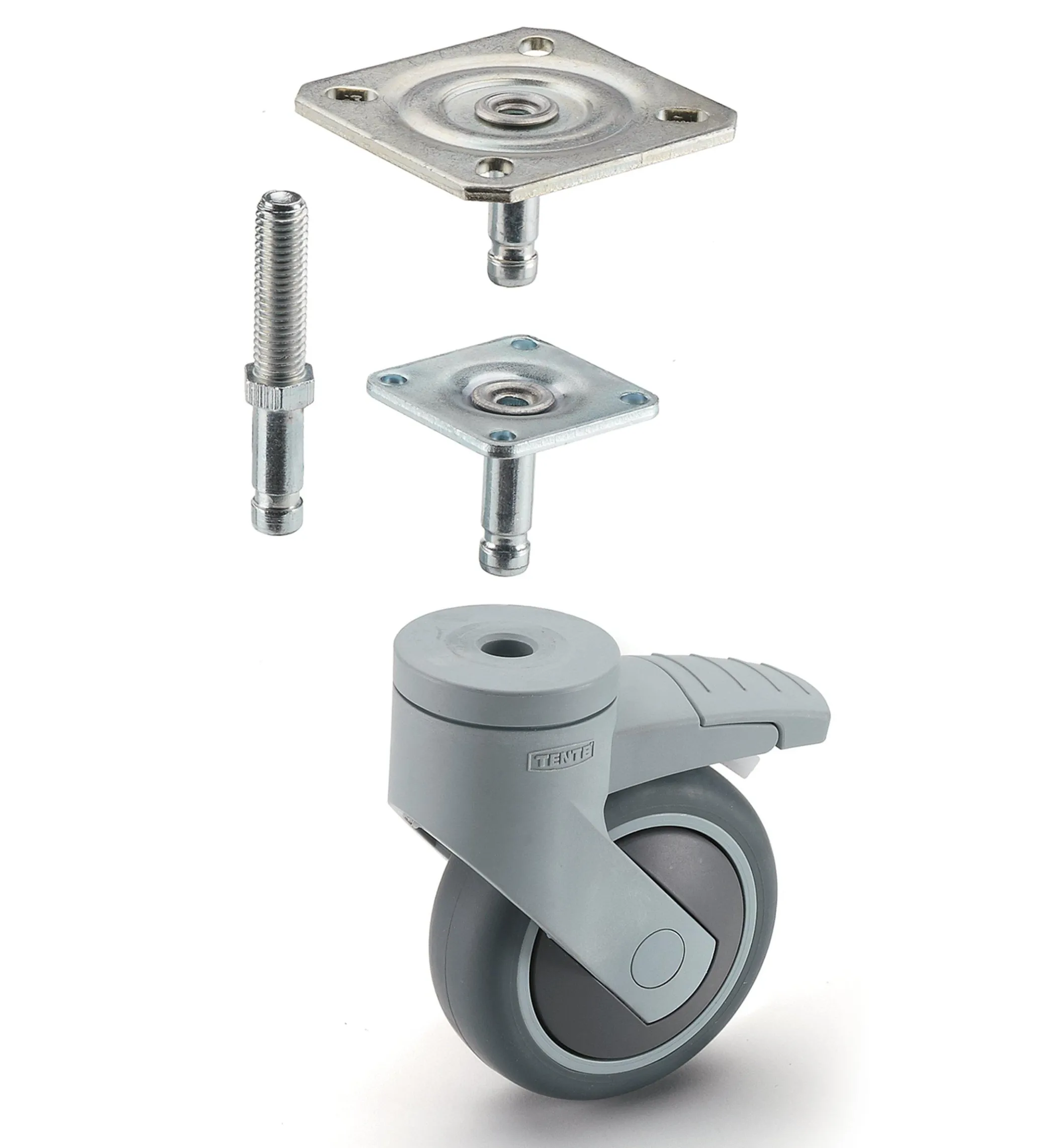 Levina 75mm Steel-Plate Casters