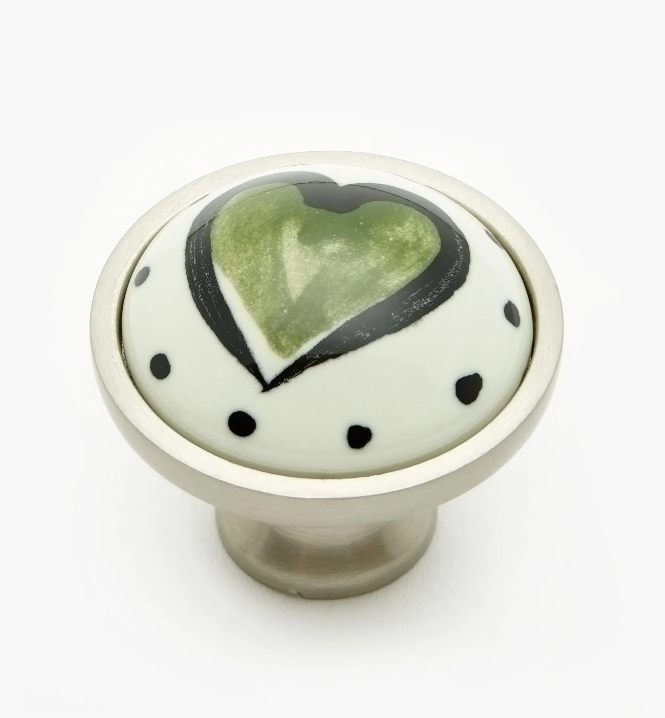 Liberty Ceramic Heart Knobs
