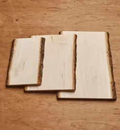 Live-Edge Rectangular Basswood Plaques