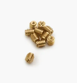 M3-0.5 Brass Knife-Edge Insert Nuts