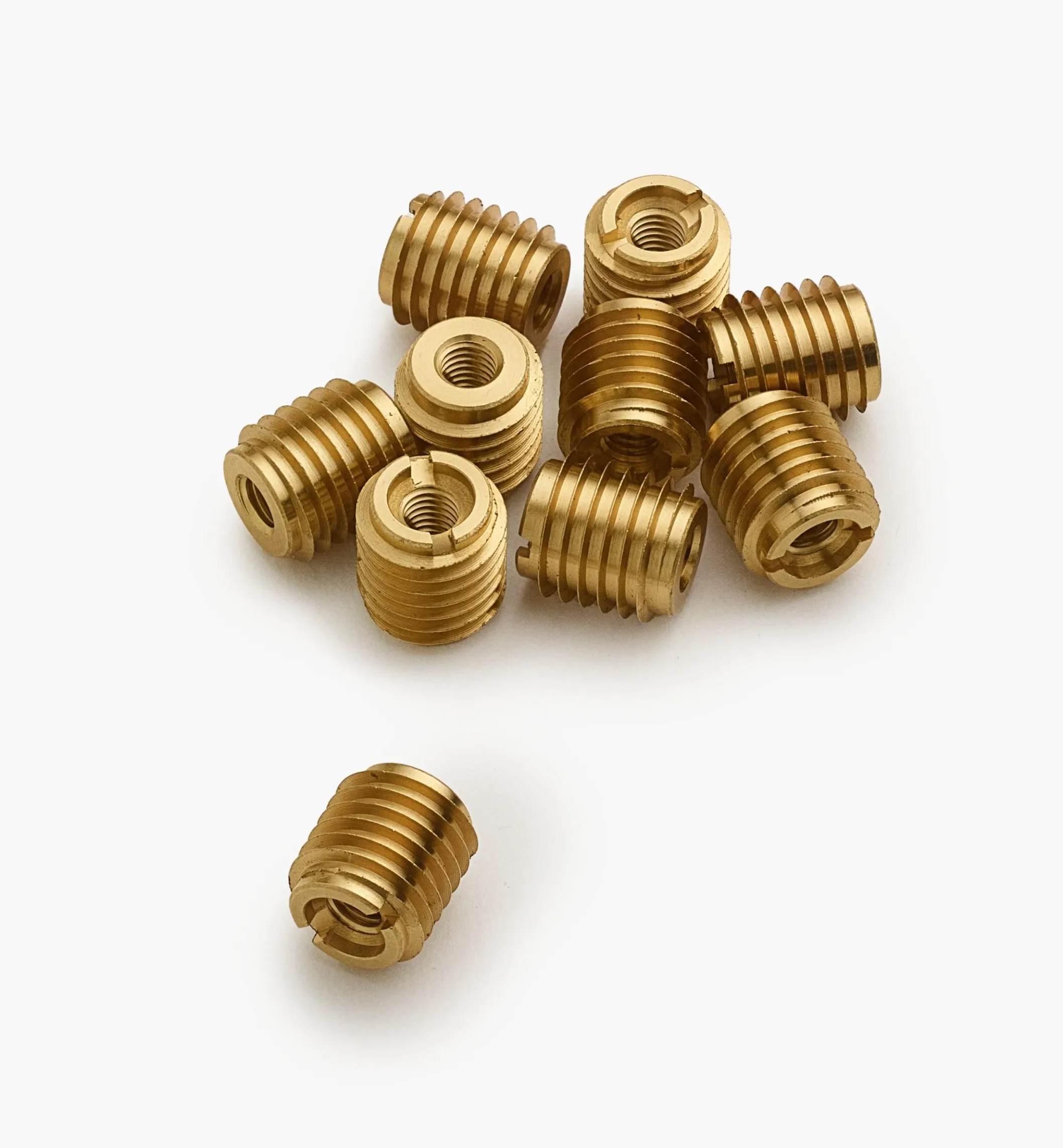 M5-0.8 Brass Knife-Edge Insert Nuts