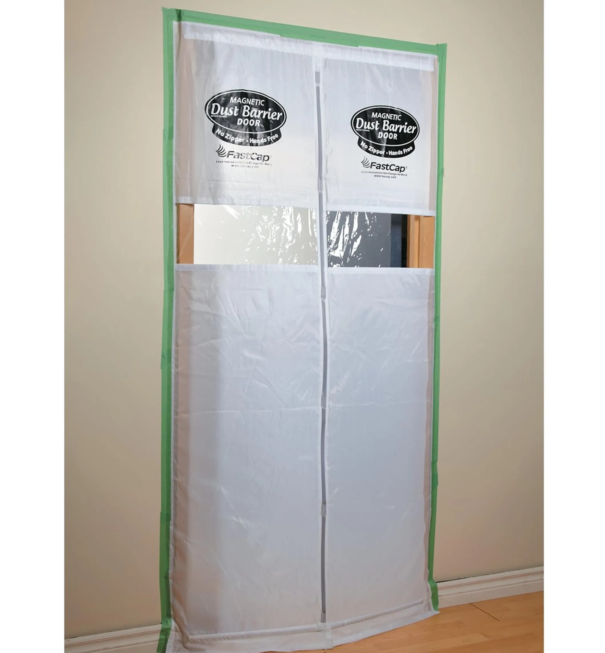 Magnetic Dust-Barrier Door