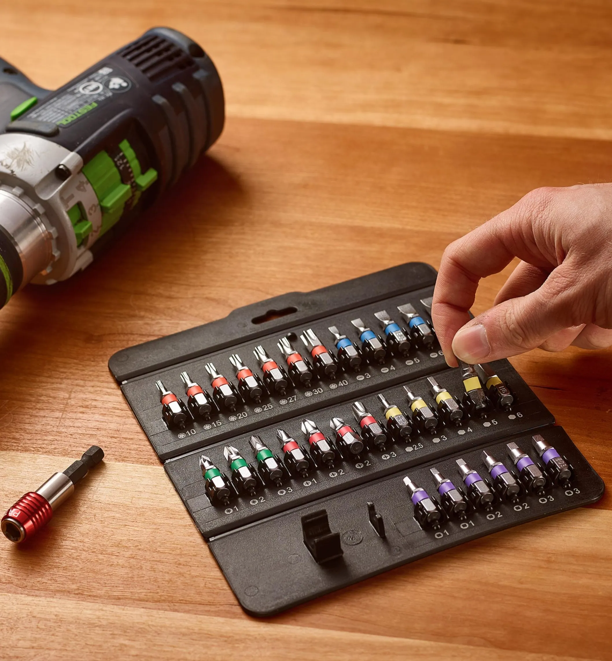 Magnetic Holder & 1/4" Bit Set