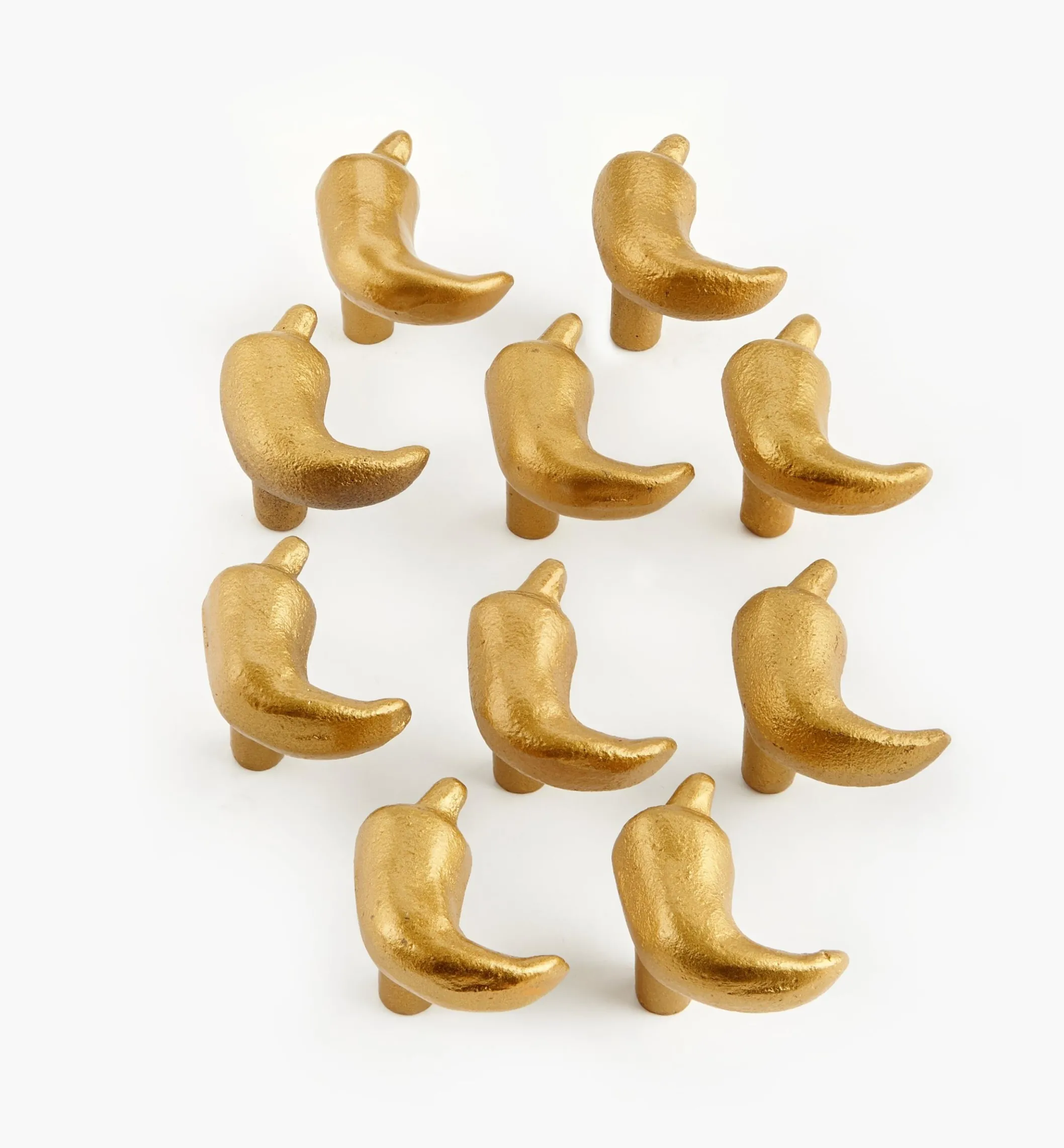 Matte Gold Hot Pepper Knob