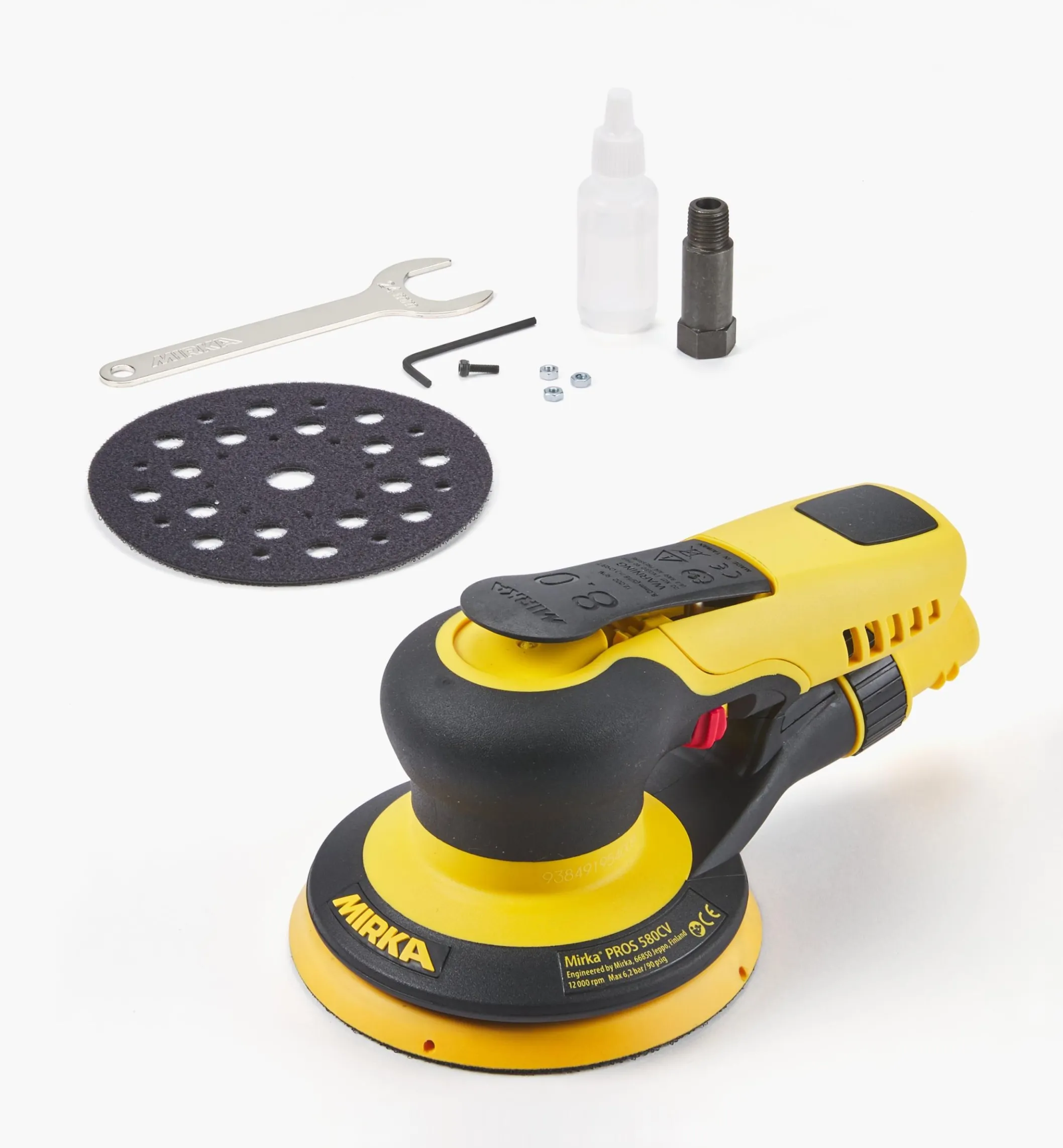 Mirka PROS 5" Pneumatic Sander, 8mm Orbit