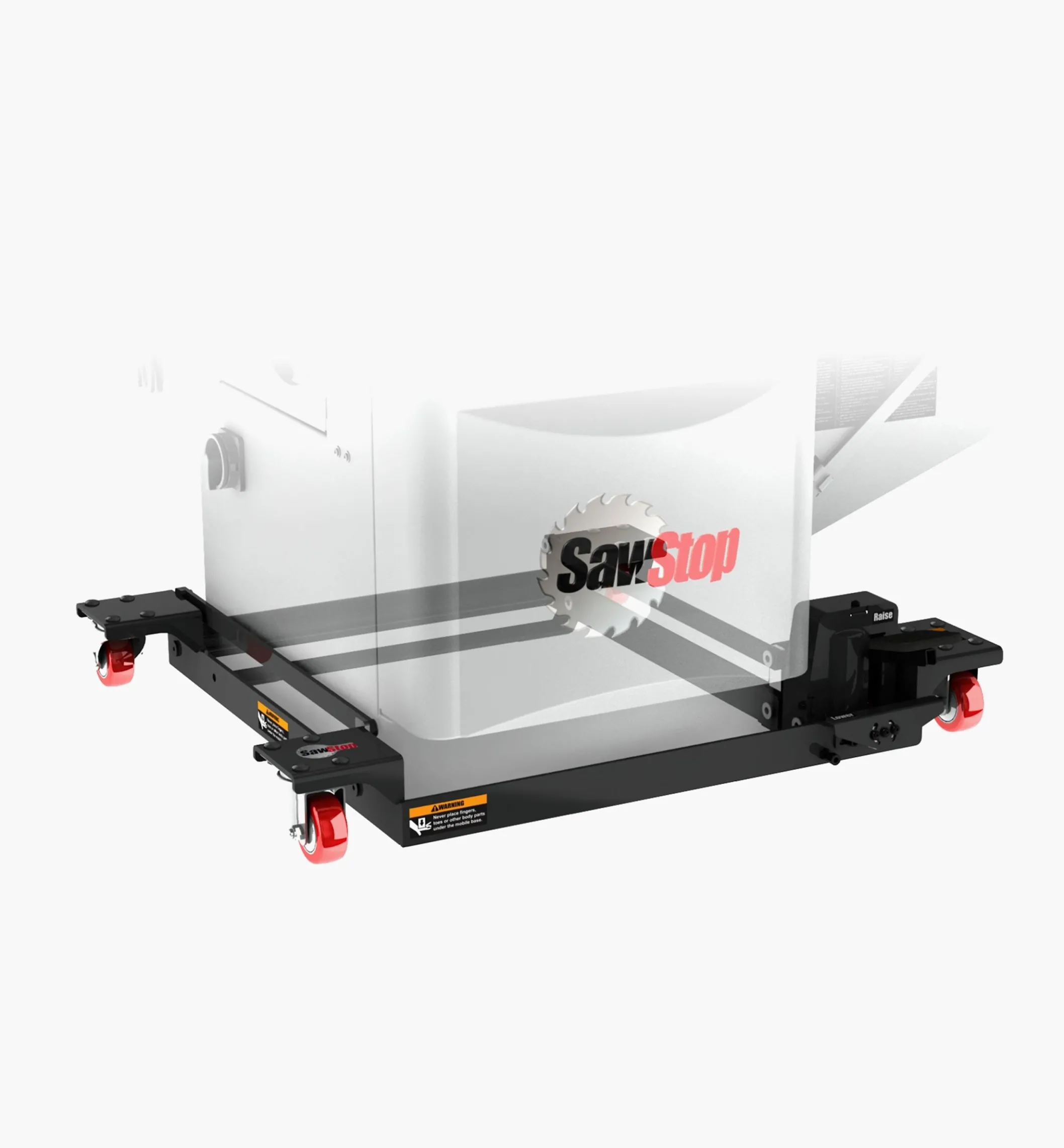Mobile Base For SawStop Industrial Saw With Conversion Kit For Use With Professional Cabinet Saw