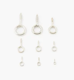 Nickel-Plated Screw Eyes