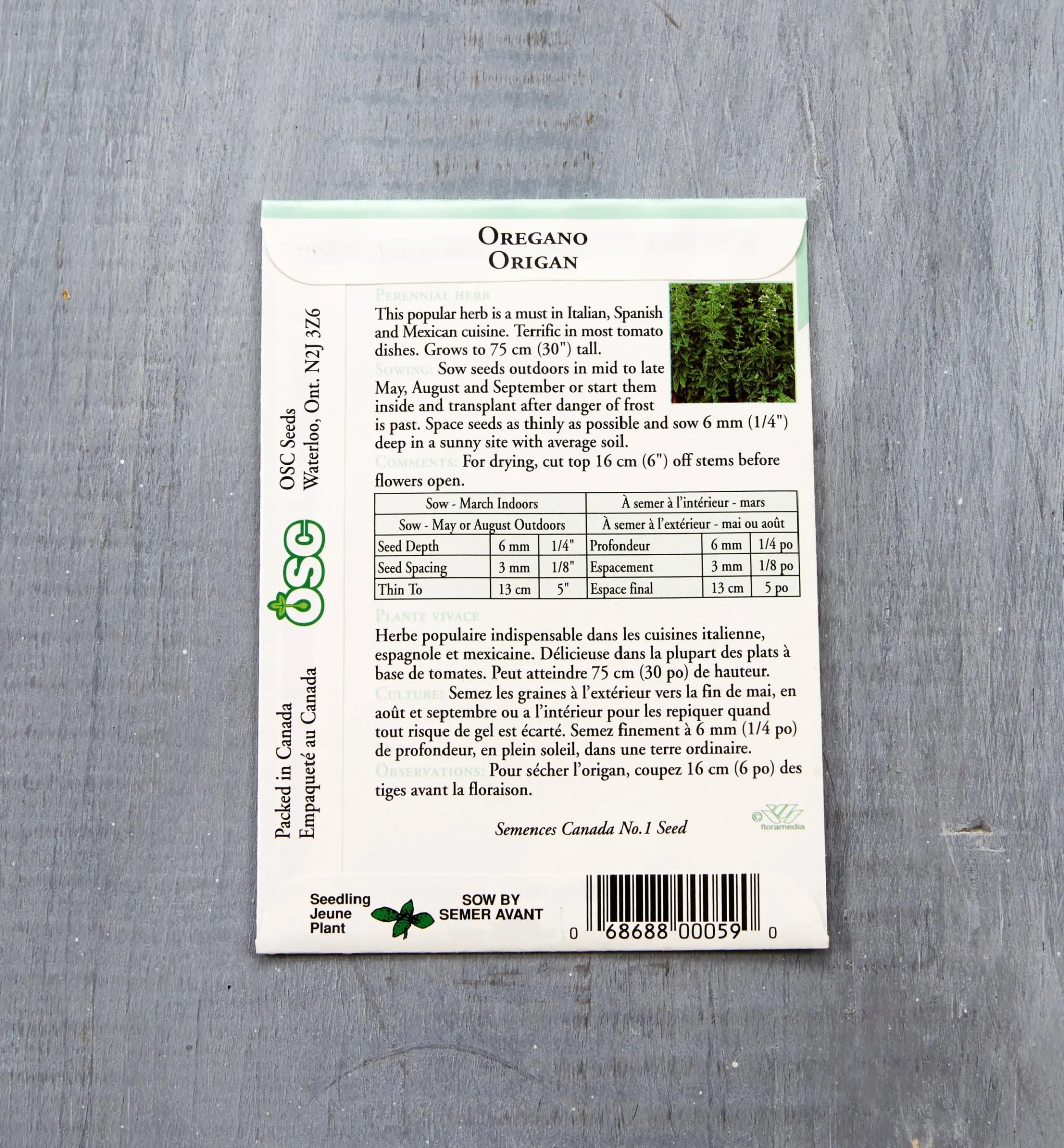 OSC Herb Seed Packets