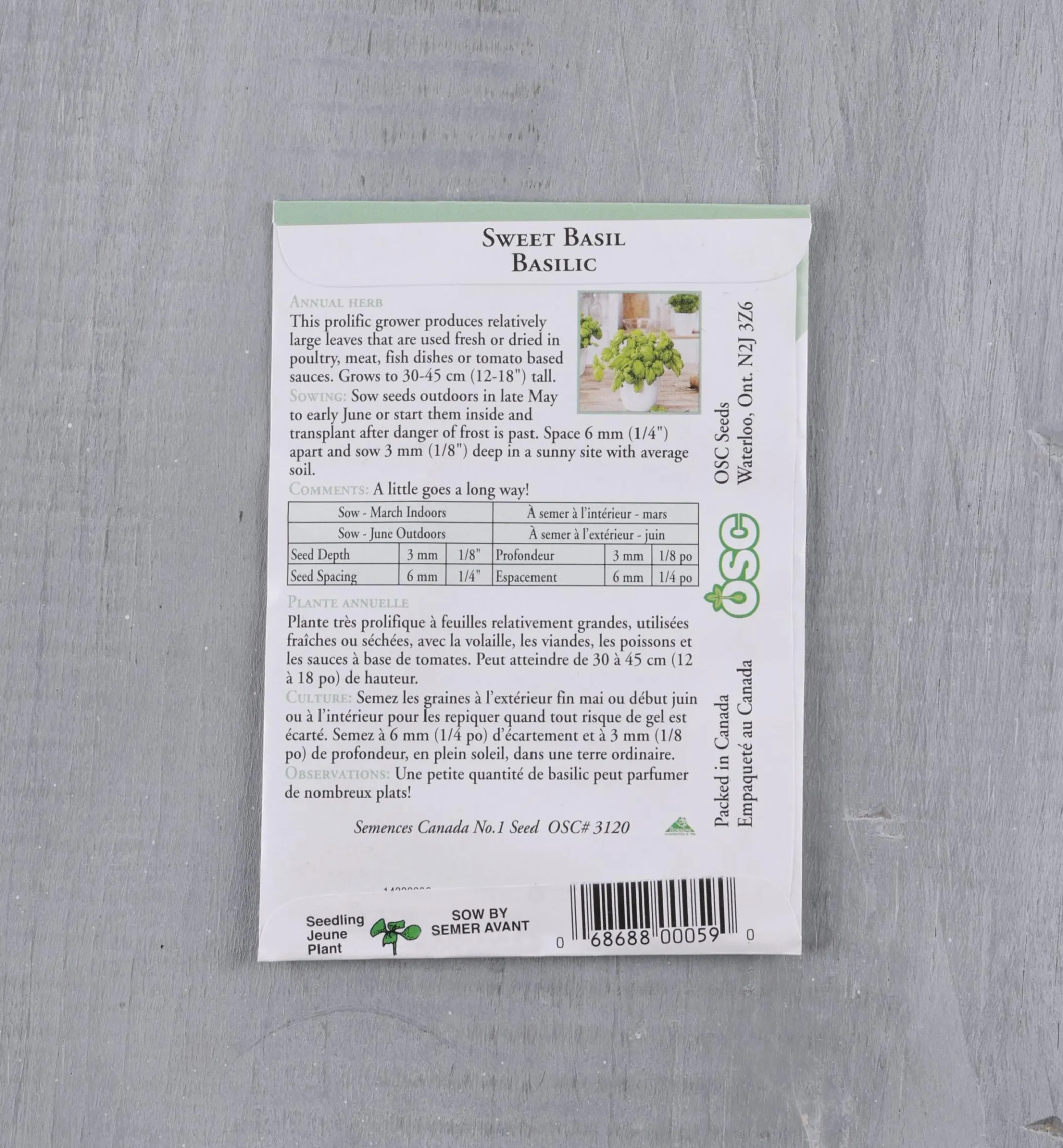 OSC Herb Seed Packets