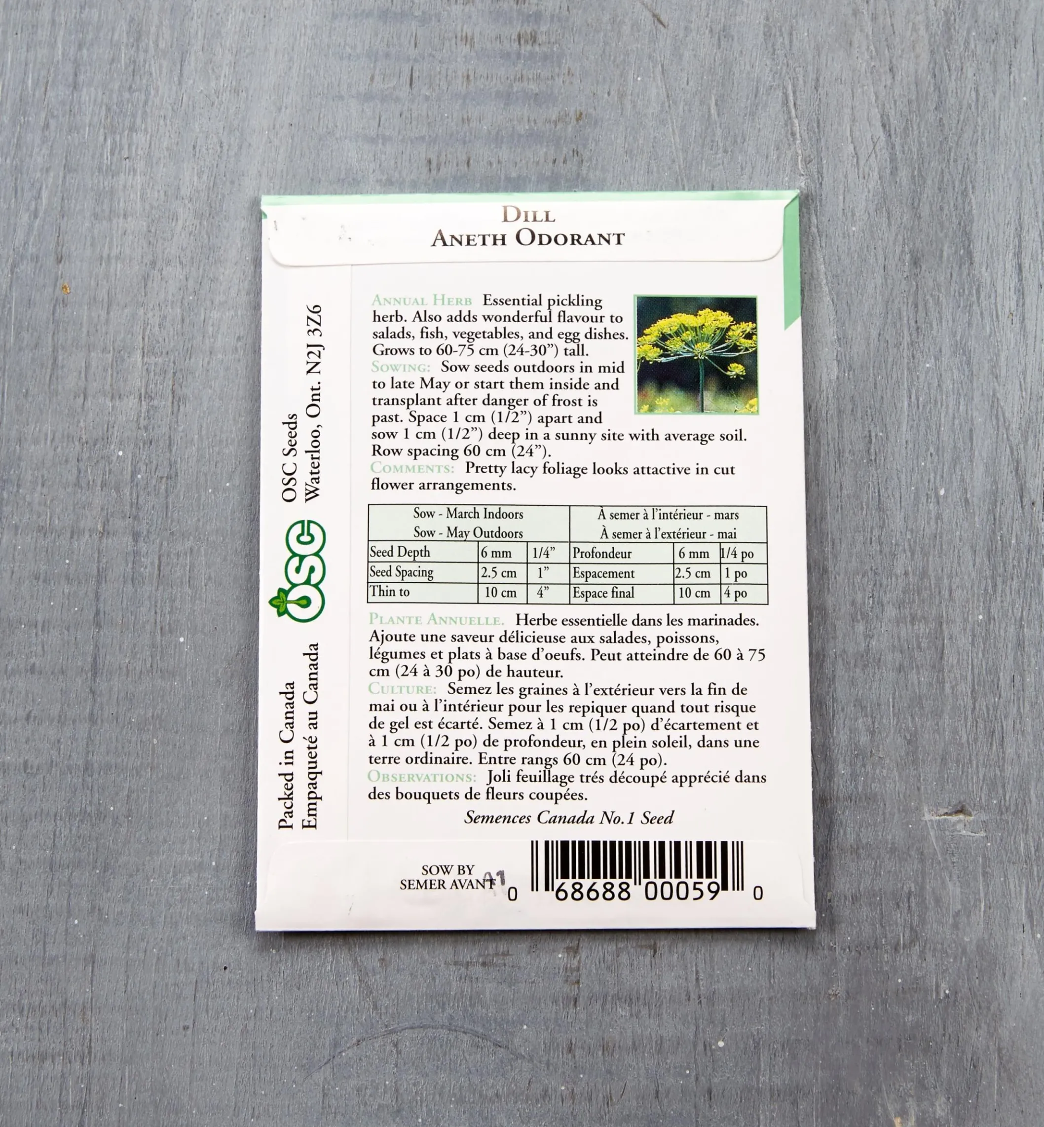 OSC Herb Seed Packets