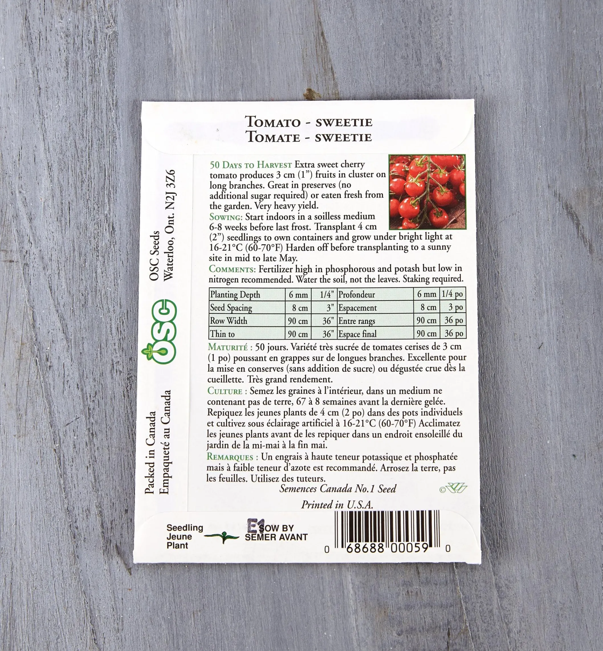 OSC Tomato Seed Packets